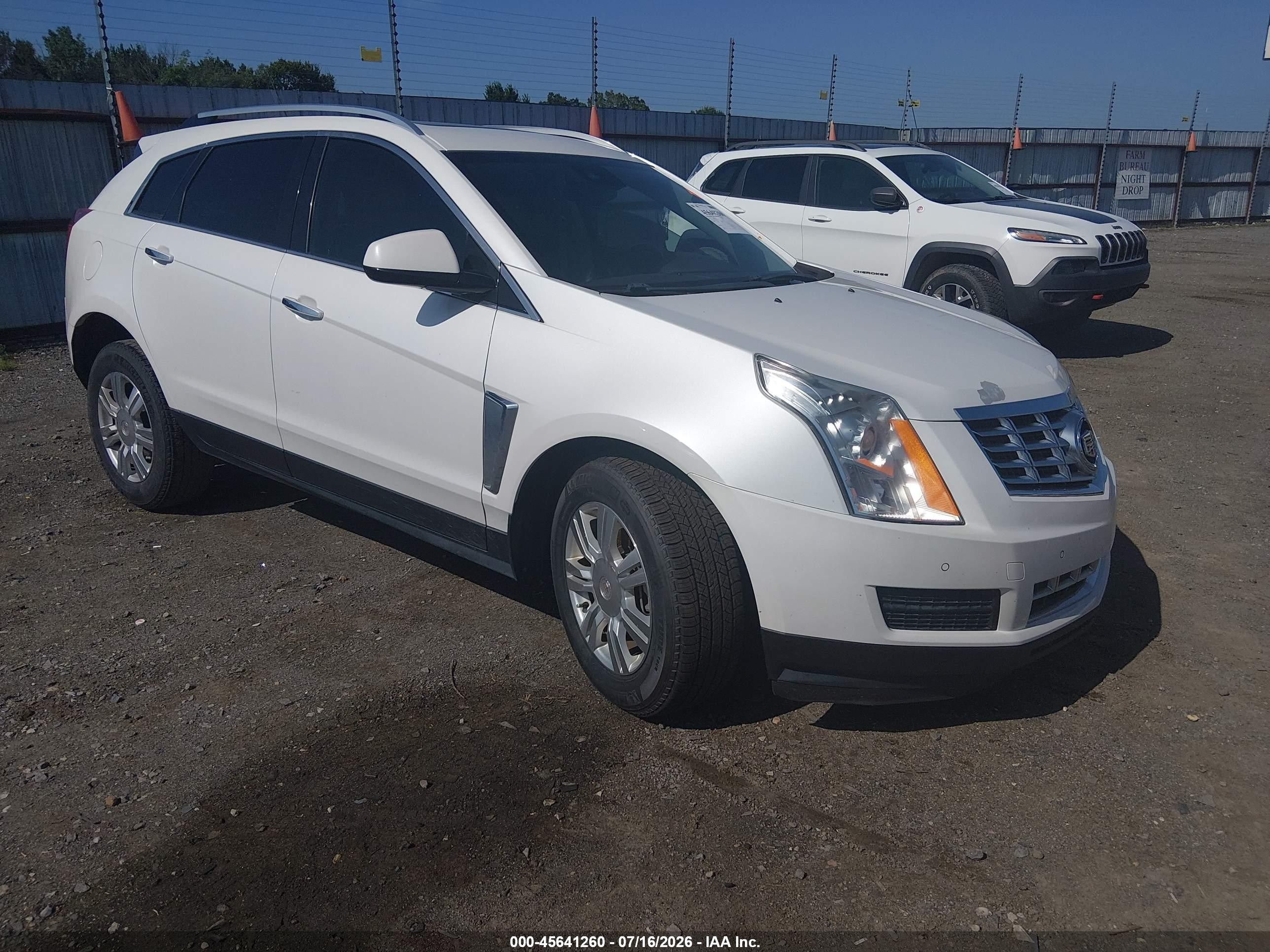 2015 Cadillac Srx Luxury Collection White vin: 3GYFNBE39FS555857