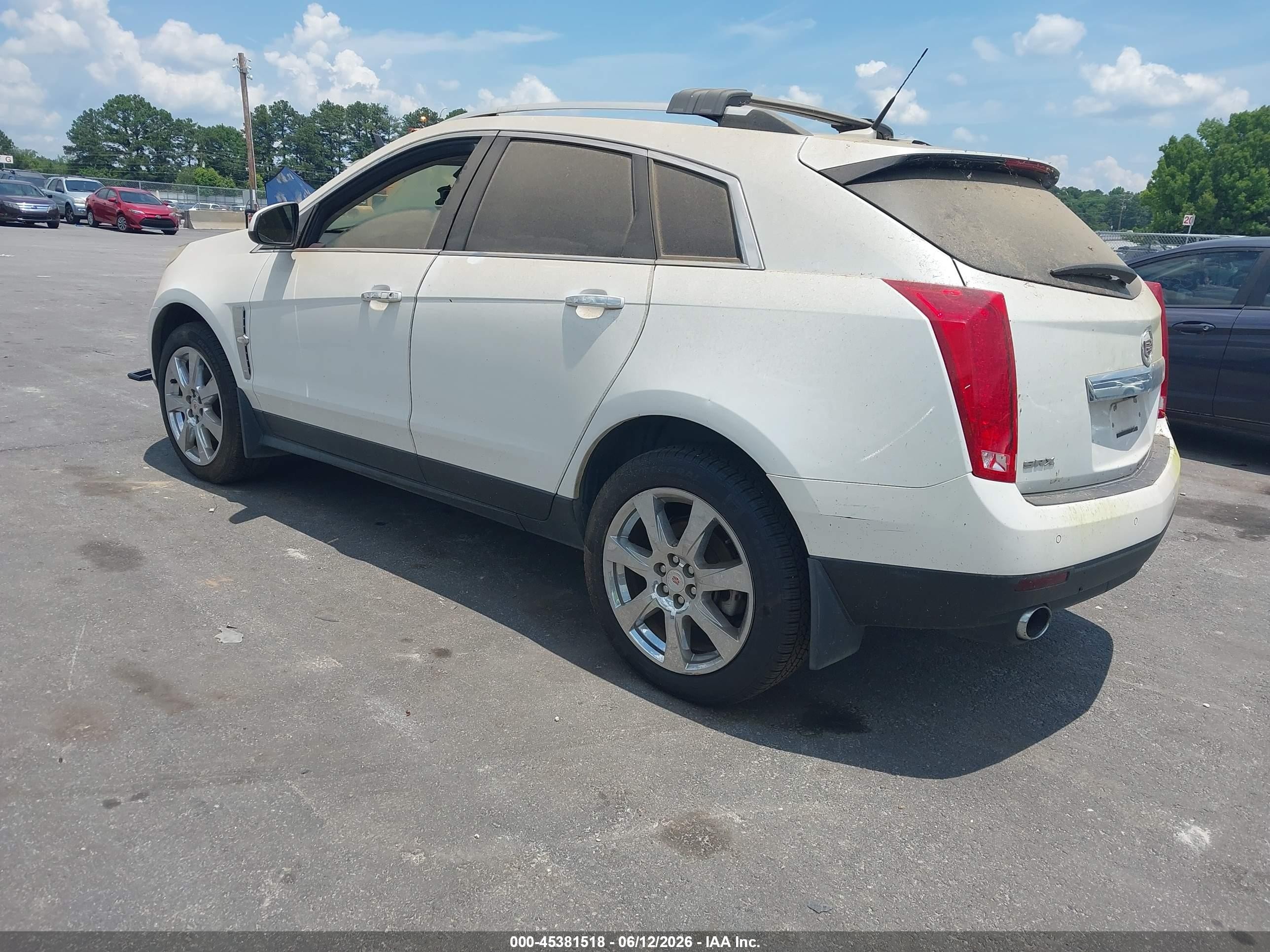 2012 Cadillac Srx Performance Collection White vin: 3GYFNBE3XCS532194