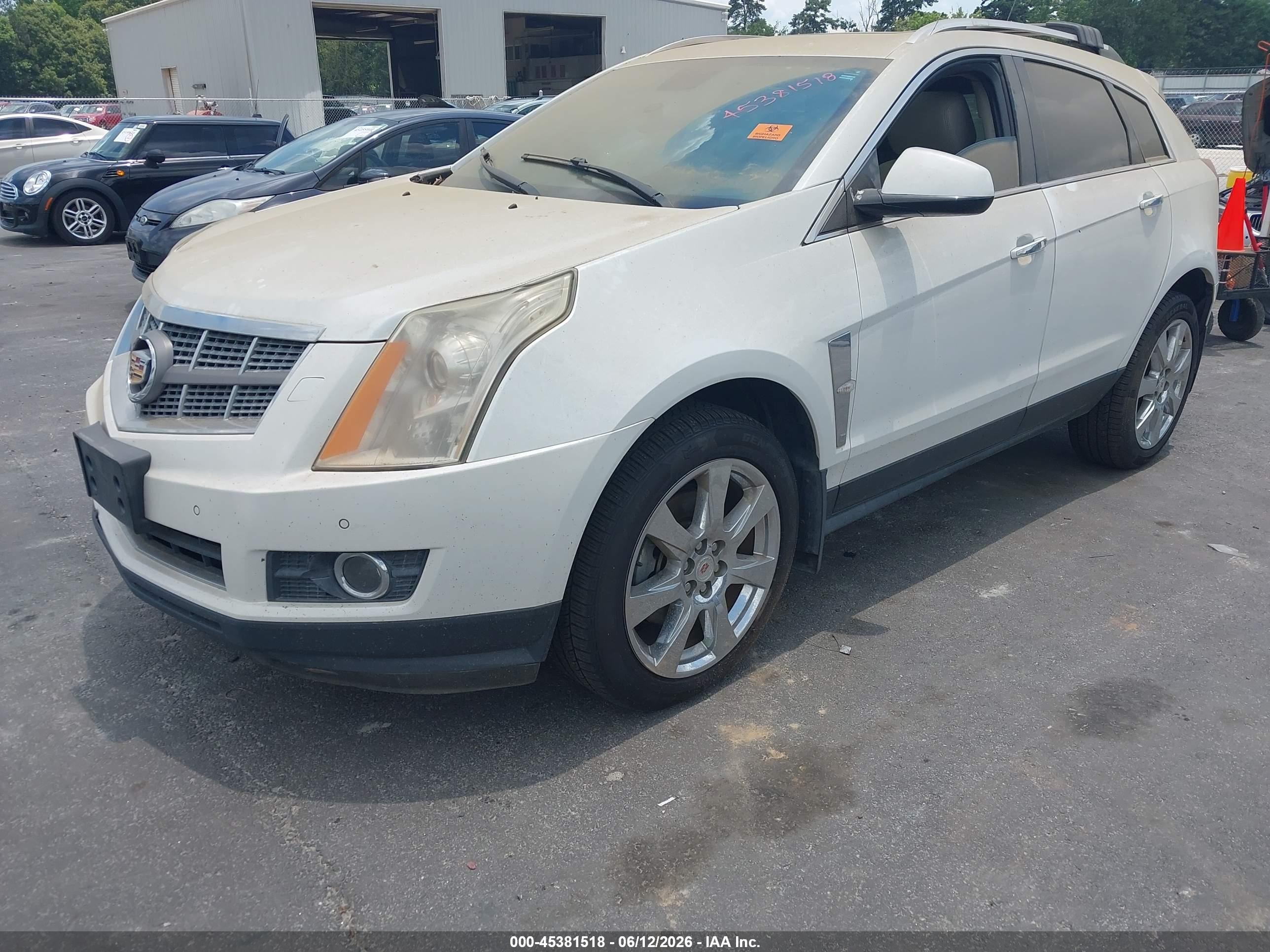 2012 Cadillac Srx Performance Collection White vin: 3GYFNBE3XCS532194