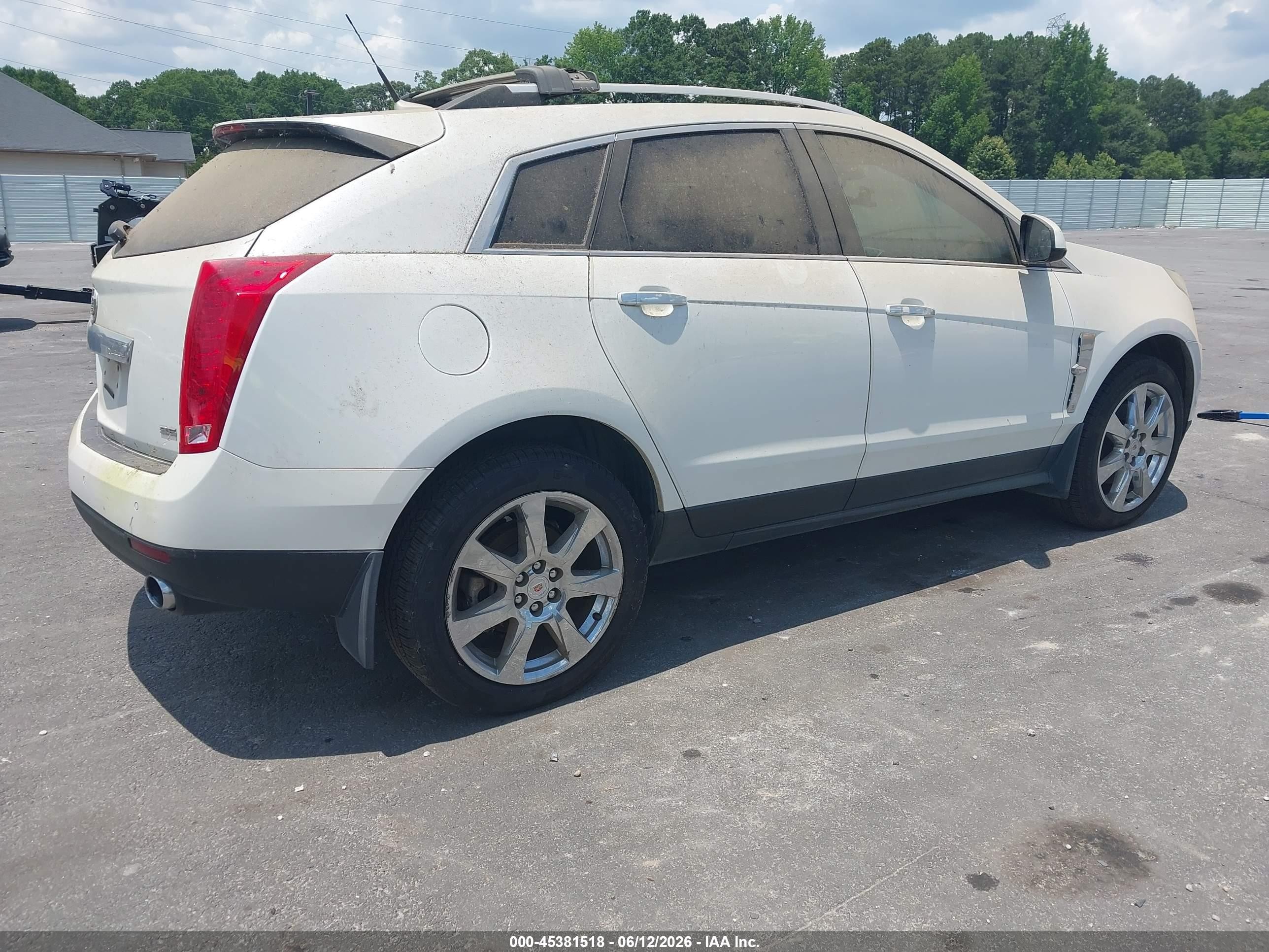 2012 Cadillac Srx Performance Collection White vin: 3GYFNBE3XCS532194