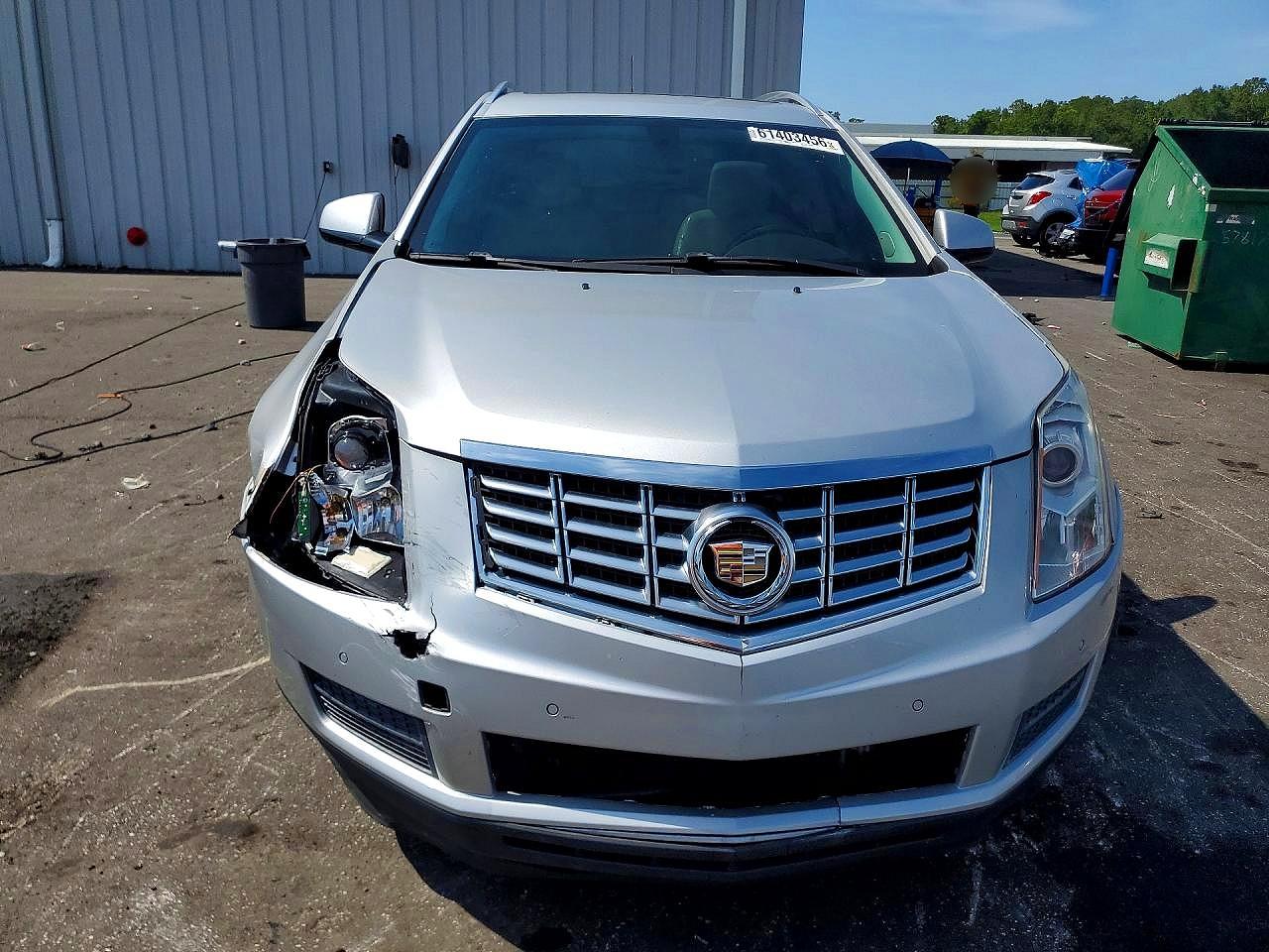 2014 Cadillac Srx Luxury Collection Silver vin: 3GYFNBE3XES686665