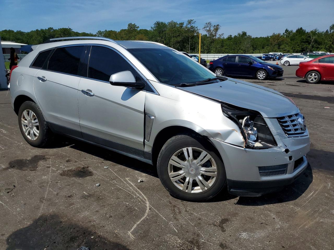 2014 Cadillac Srx Luxury Collection Silver vin: 3GYFNBE3XES686665