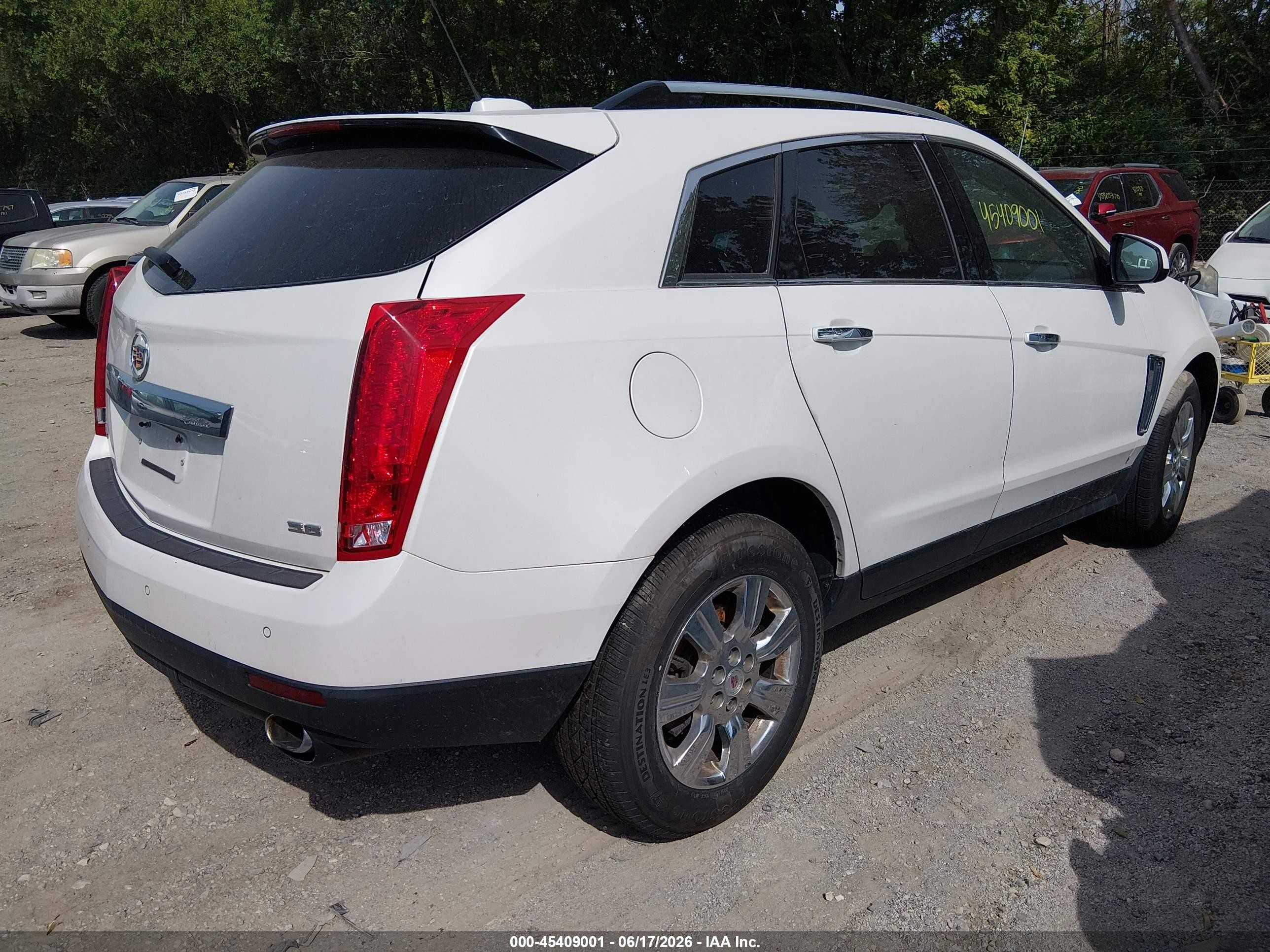 2015 Cadillac Srx Luxury Collection White vin: 3GYFNBE3XFS526027