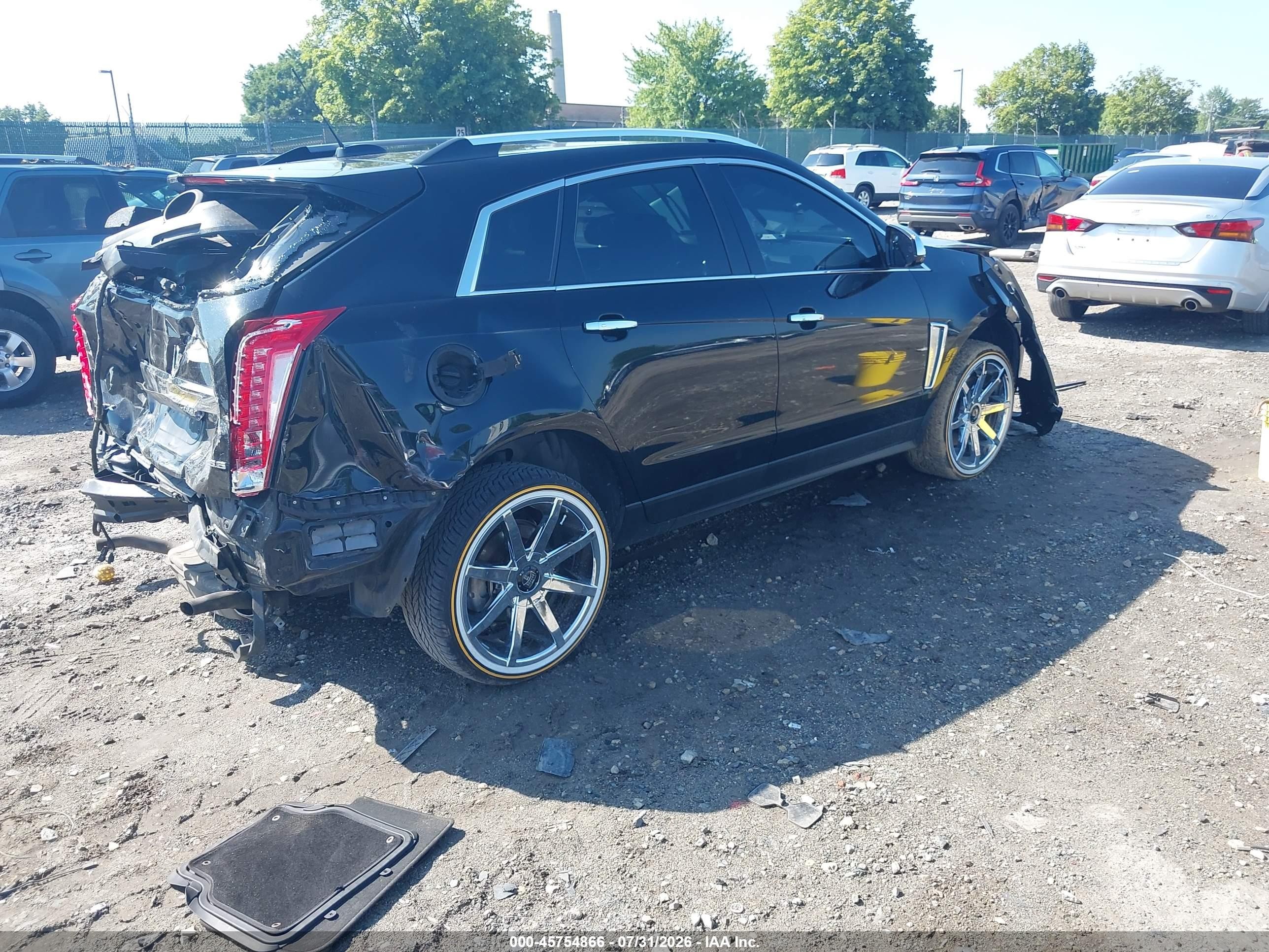 2015 Cadillac Srx Luxury Collection Black vin: 3GYFNBE3XFS557830