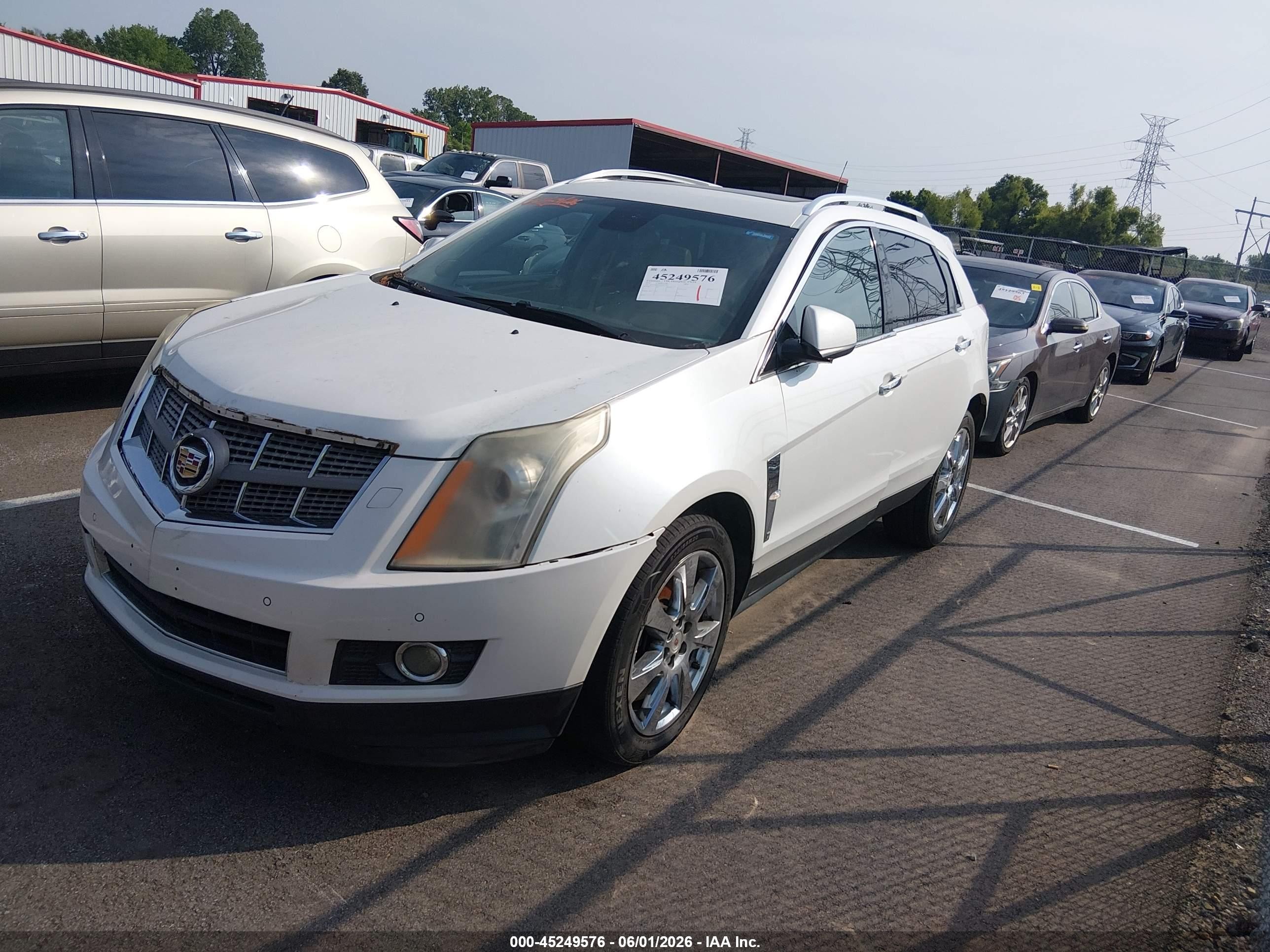 2010 Cadillac Srx Performance Collection White vin: 3GYFNBEY0AS541799