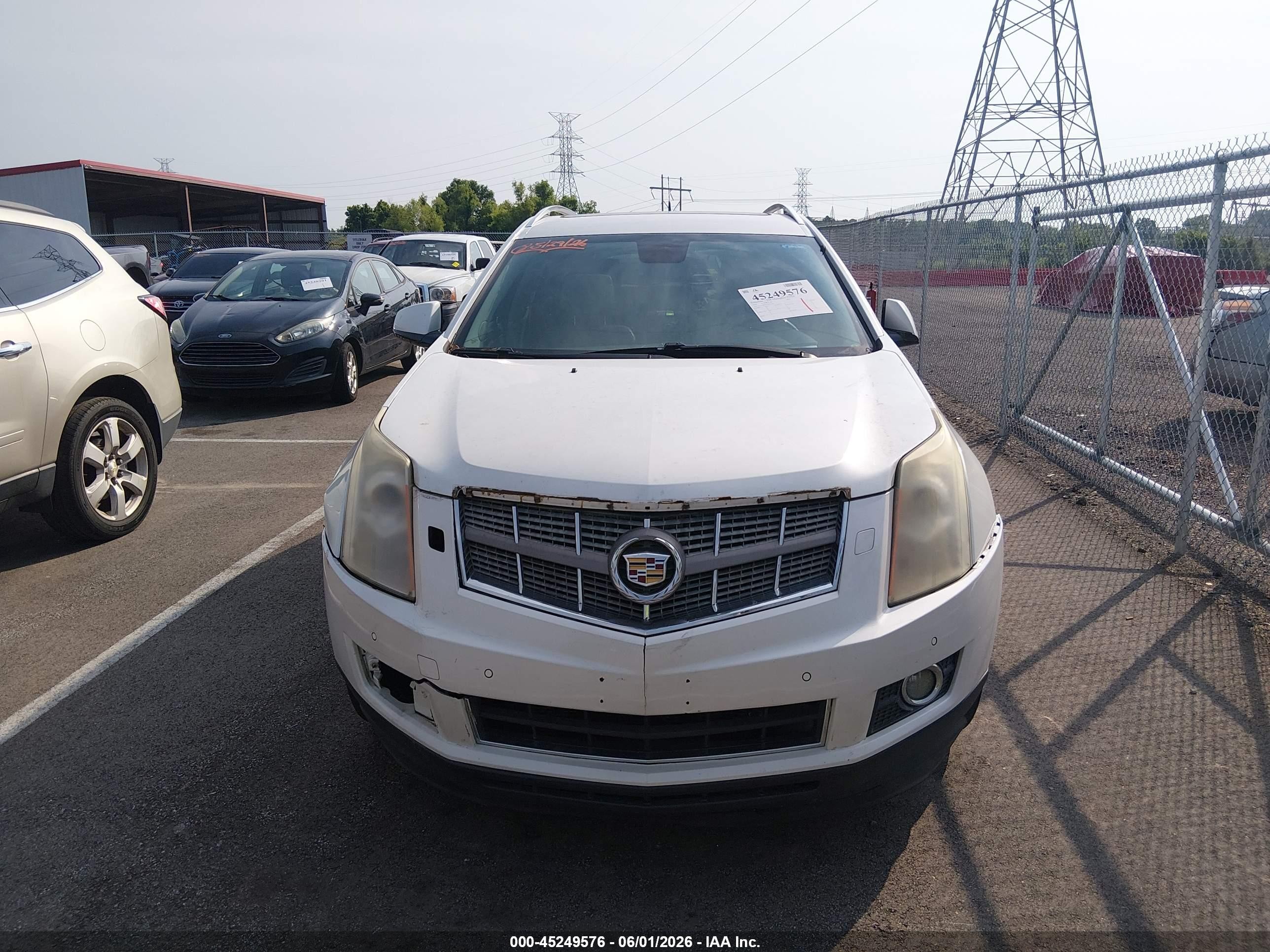2010 Cadillac Srx Performance Collection White vin: 3GYFNBEY0AS541799