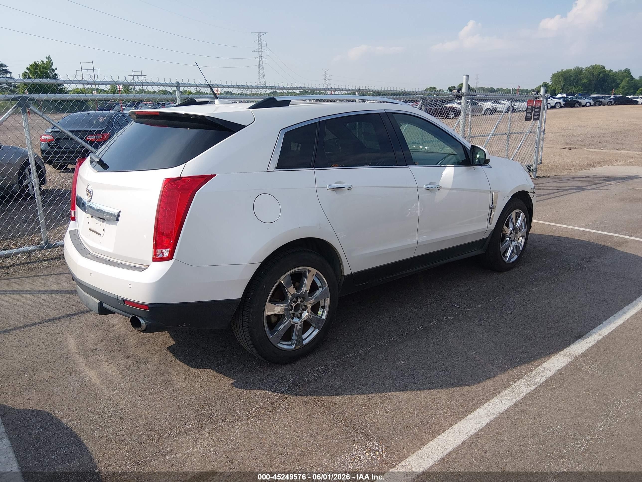 2010 Cadillac Srx Performance Collection White vin: 3GYFNBEY0AS541799