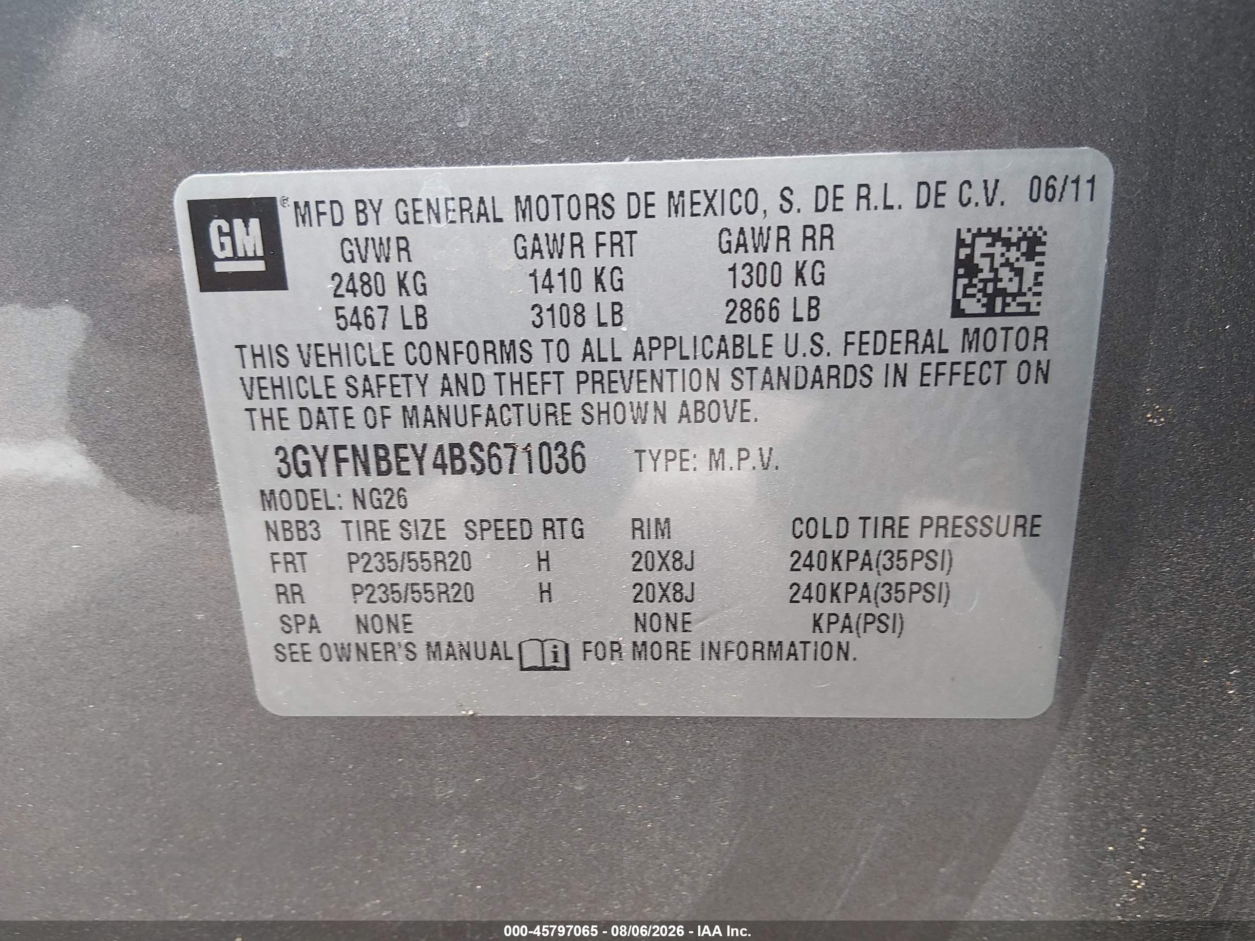 2011 Cadillac Srx Performance Collection Коричневый vin: 3GYFNBEY4BS671036