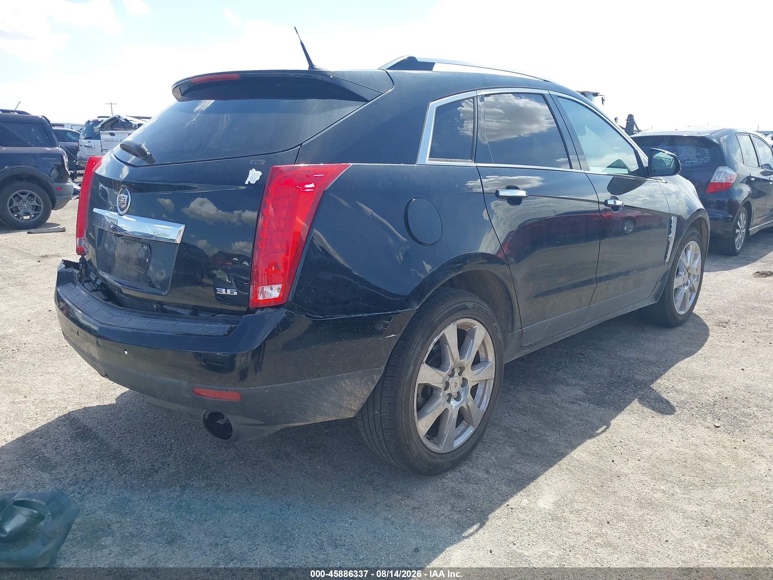 2012 Cadillac Srx Premium Collection Черный vin: 3GYFNCE30CS522960