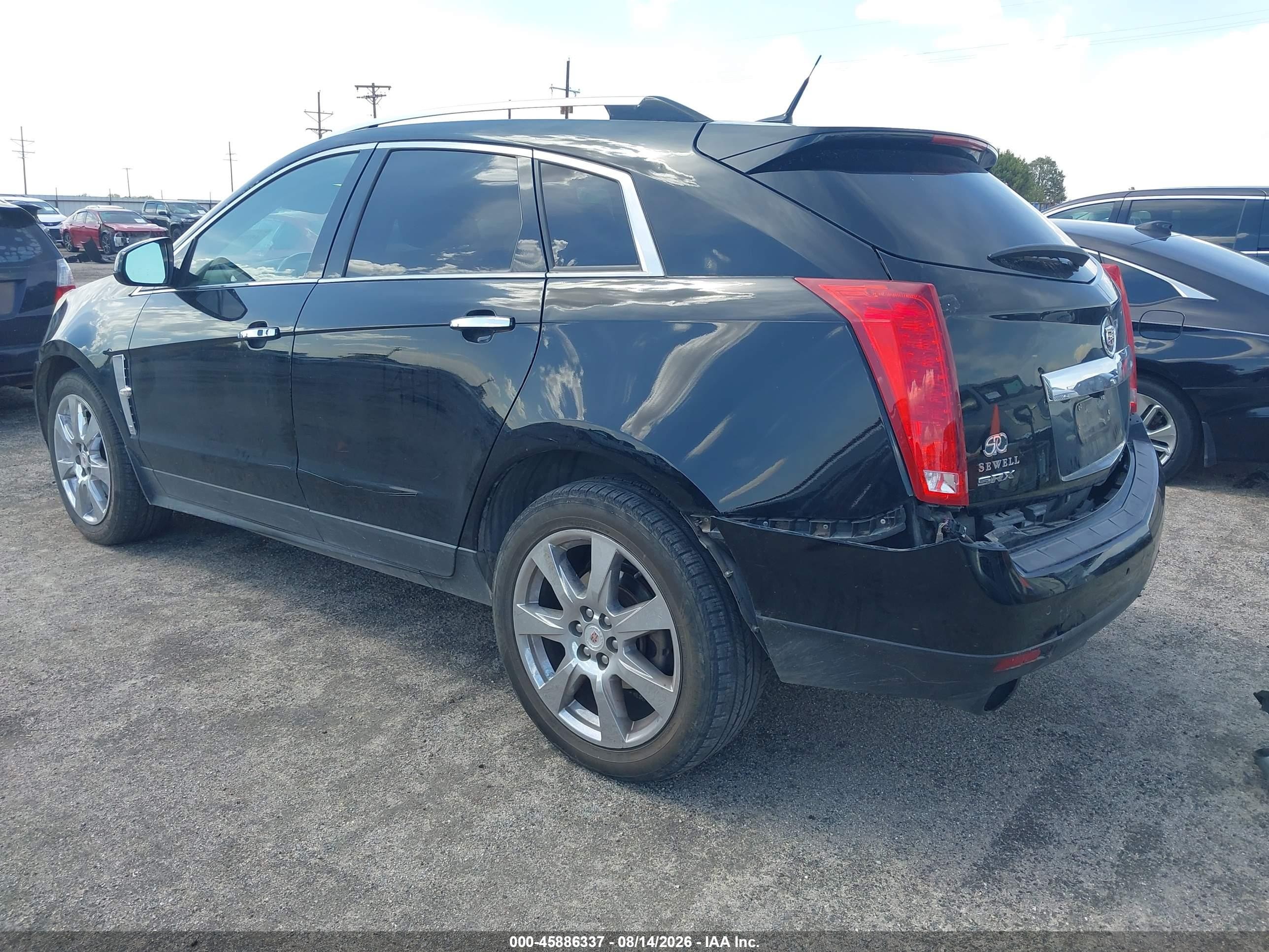 2012 Cadillac Srx Premium Collection Черный vin: 3GYFNCE30CS522960