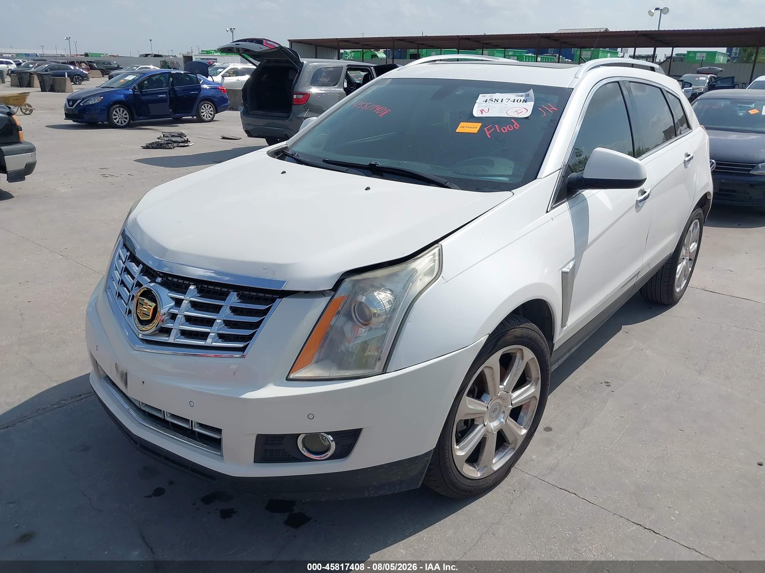 2015 Cadillac Srx Performance Collection White vin: 3GYFNCE30FS611531