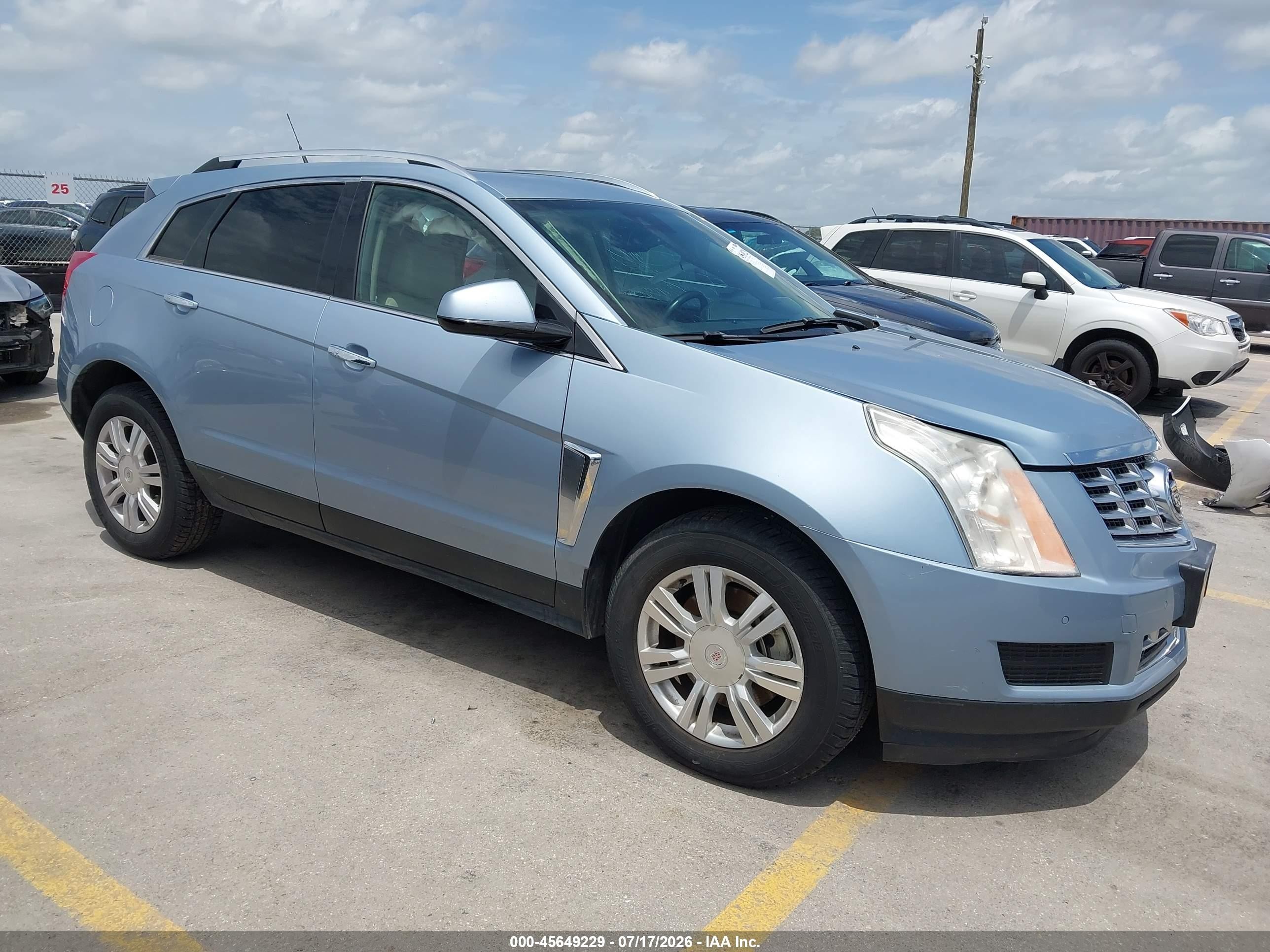 2013 Cadillac Srx Luxury Collection Light Blue vin: 3GYFNCE31DS625533
