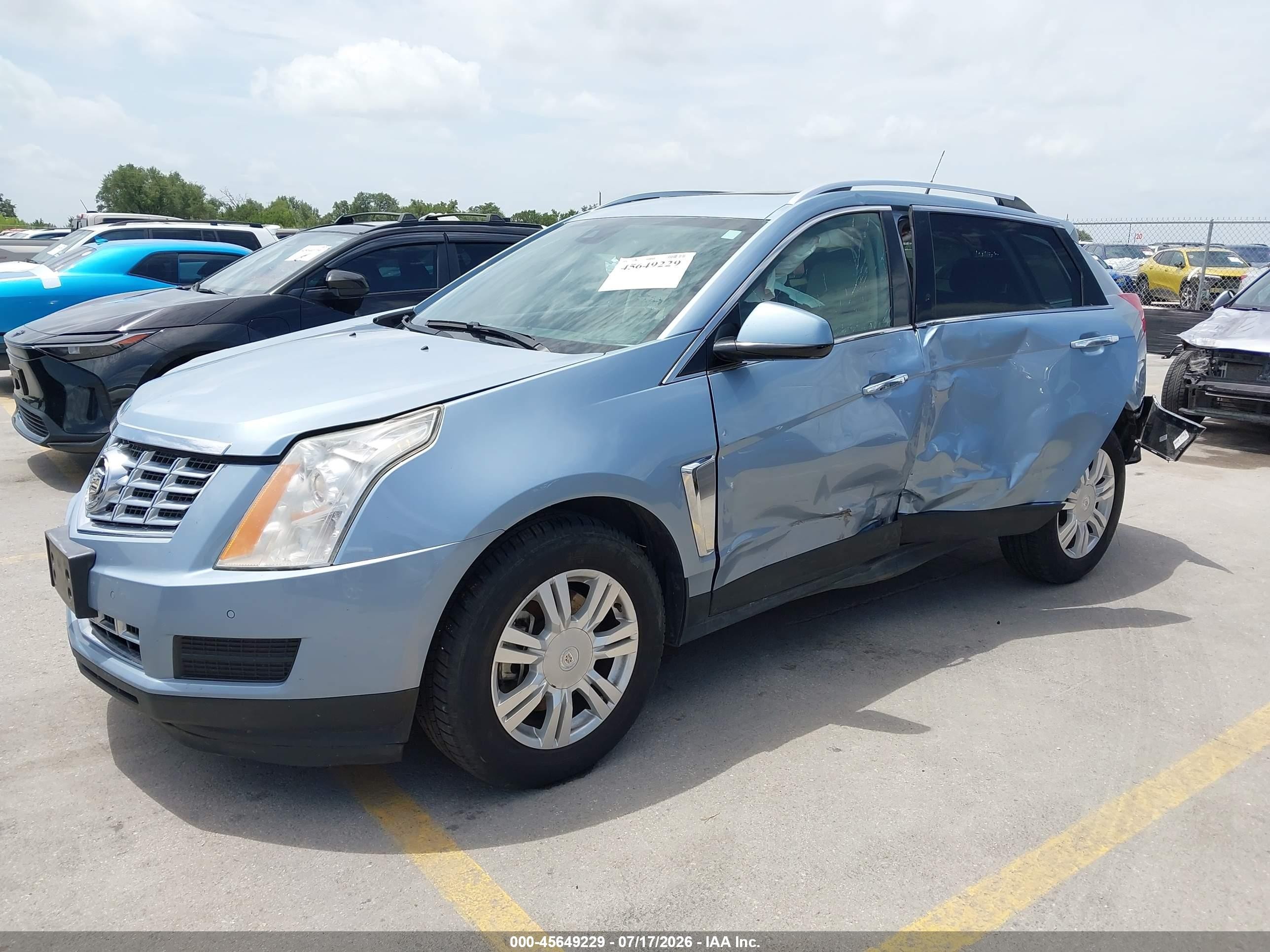 2013 Cadillac Srx Luxury Collection Light Blue vin: 3GYFNCE31DS625533