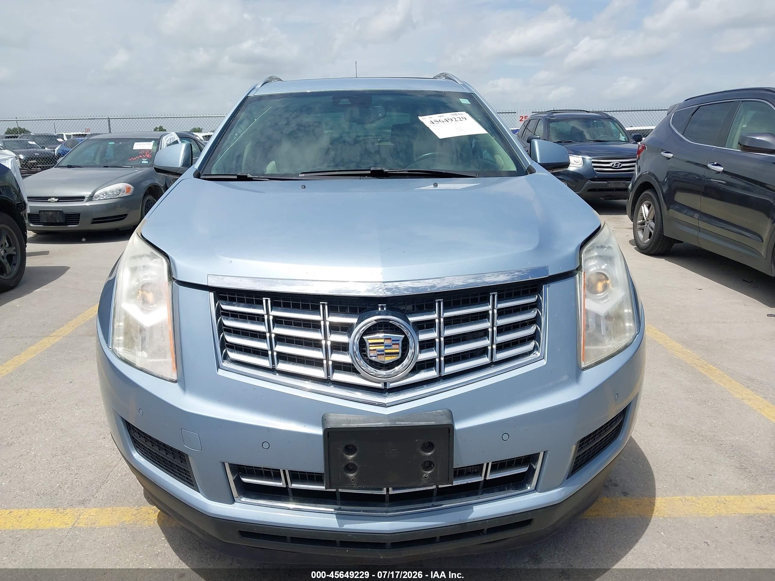 2013 Cadillac Srx Luxury Collection Light Blue vin: 3GYFNCE31DS625533
