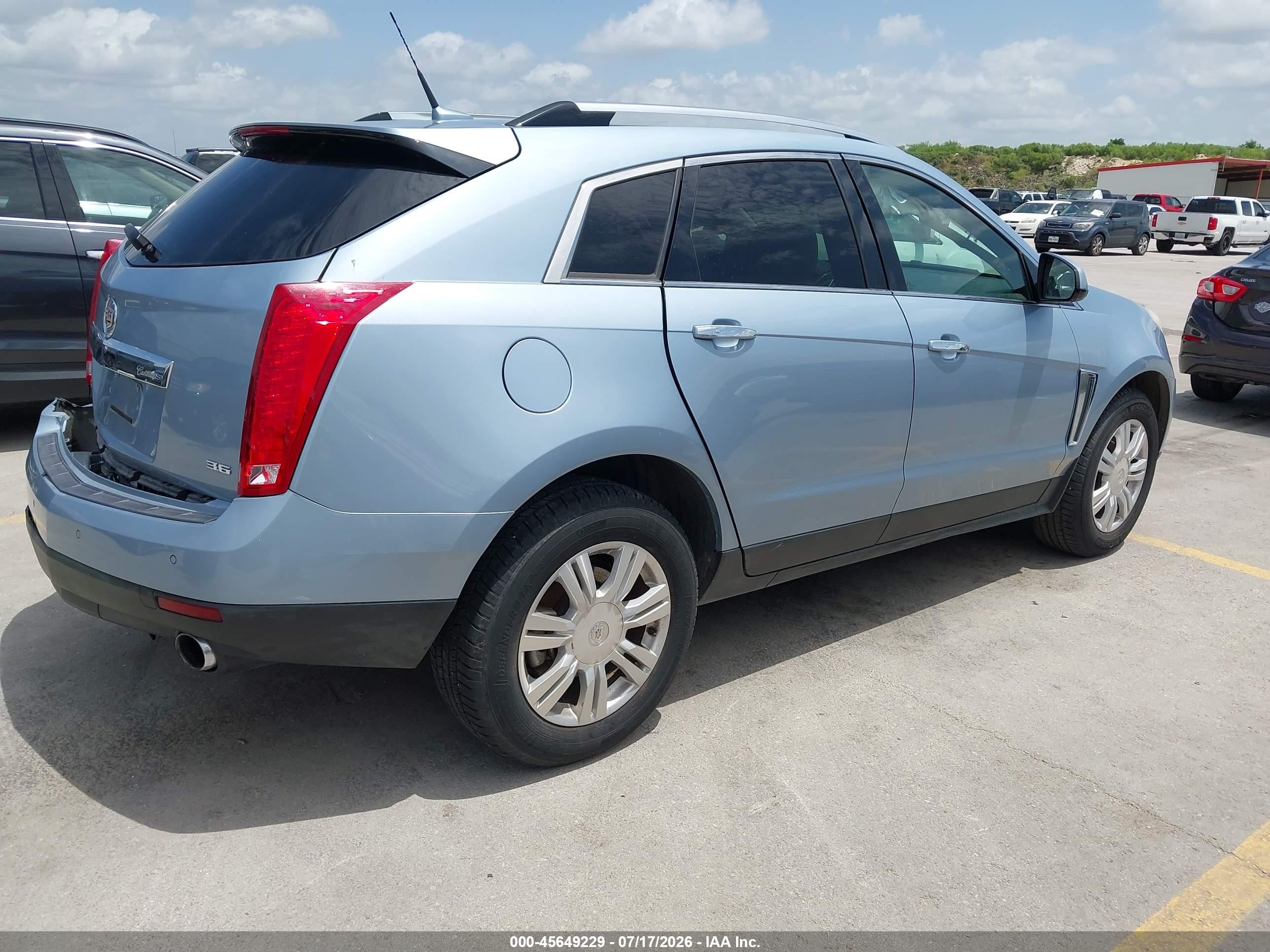 2013 Cadillac Srx Luxury Collection Light Blue vin: 3GYFNCE31DS625533
