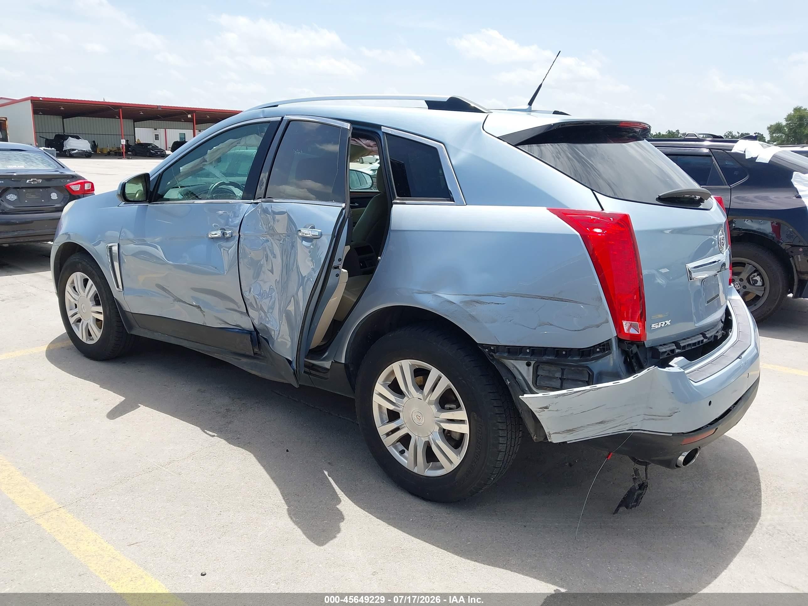 2013 Cadillac Srx Luxury Collection Light Blue vin: 3GYFNCE31DS625533