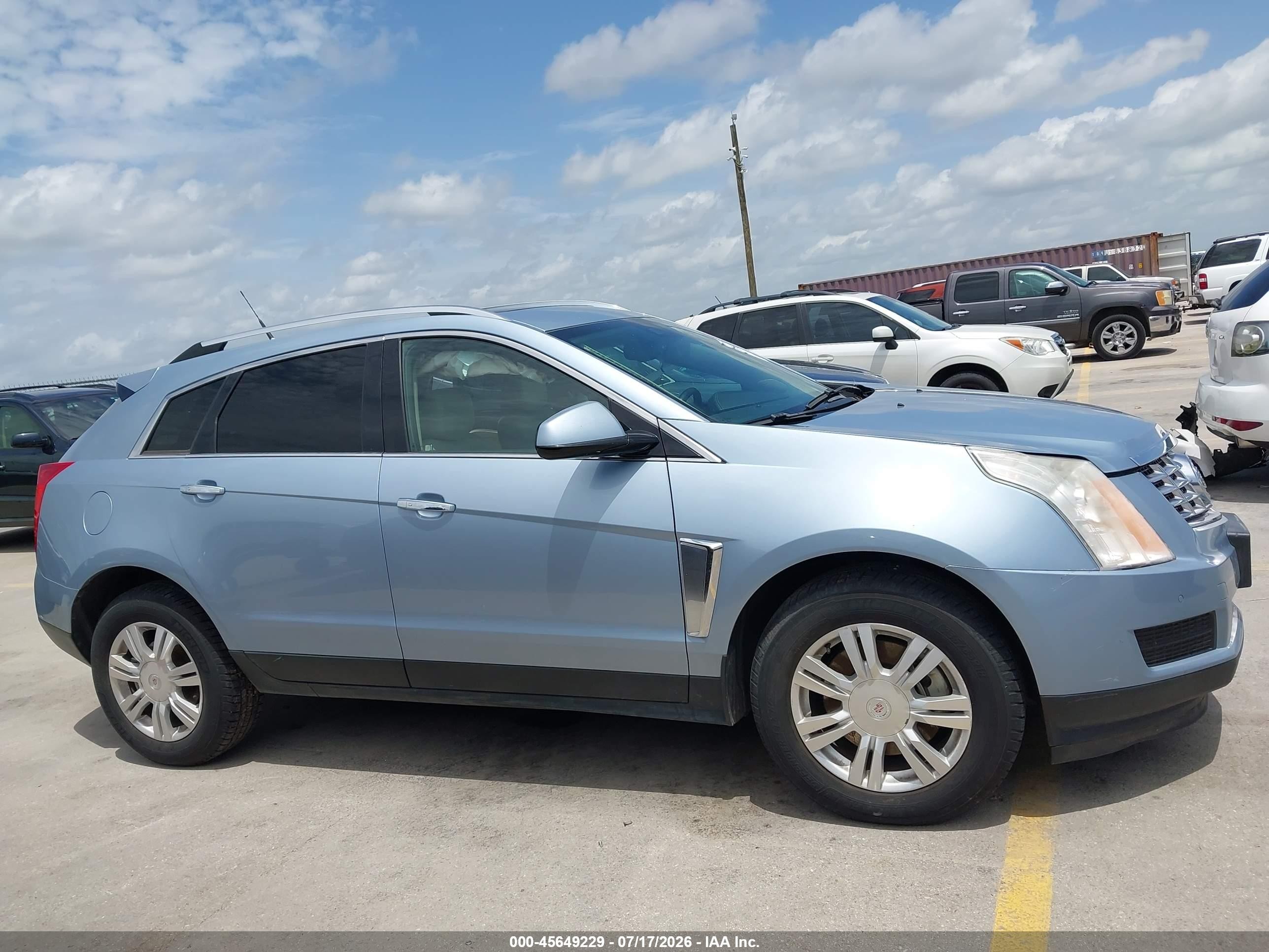 2013 Cadillac Srx Luxury Collection Light Blue vin: 3GYFNCE31DS625533