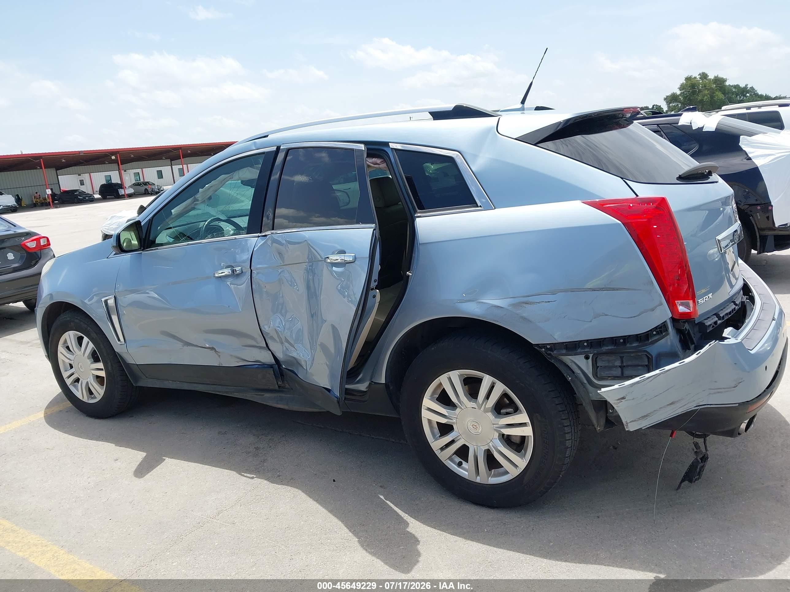 2013 Cadillac Srx Luxury Collection Light Blue vin: 3GYFNCE31DS625533