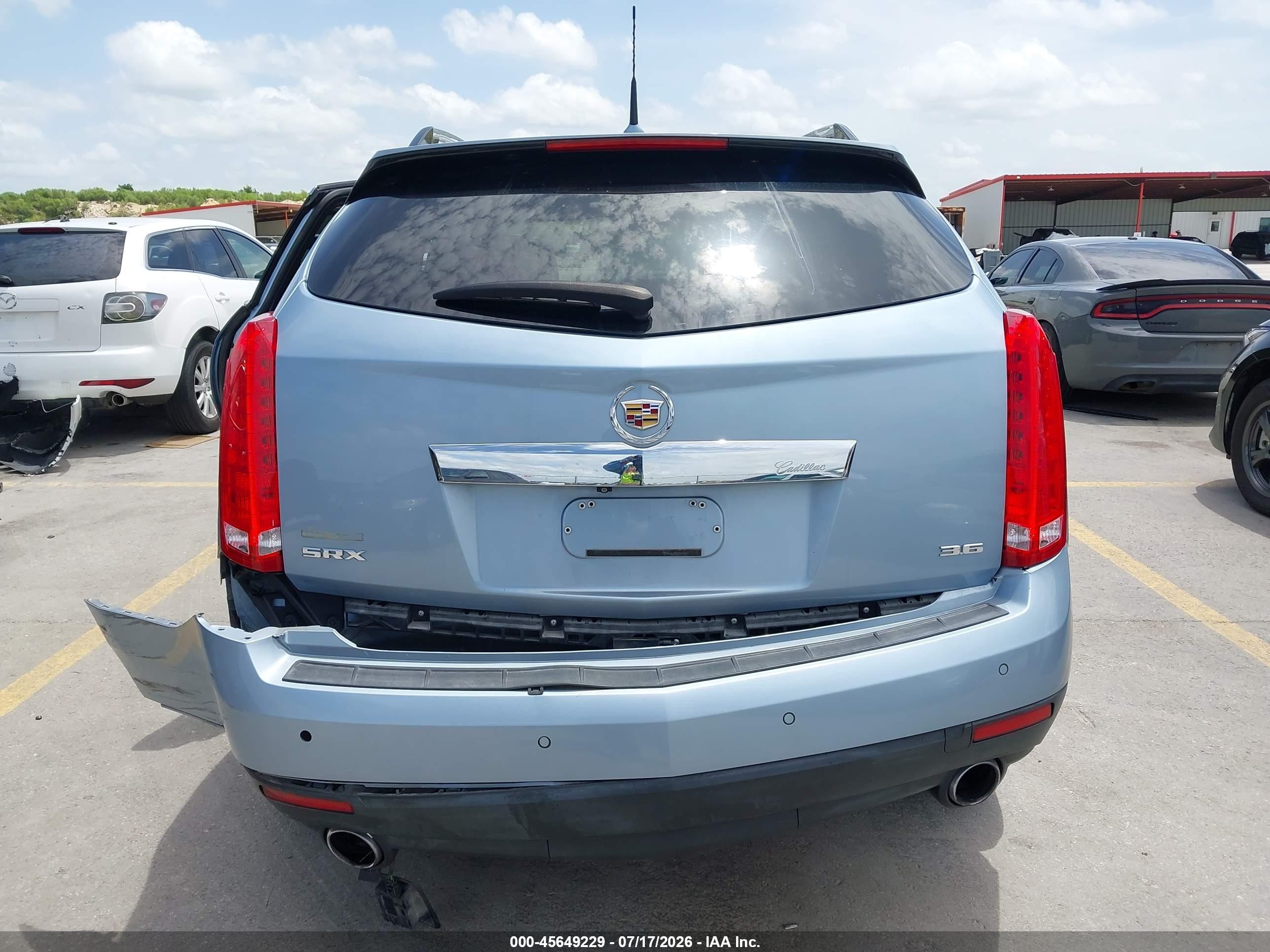 2013 Cadillac Srx Luxury Collection Light Blue vin: 3GYFNCE31DS625533