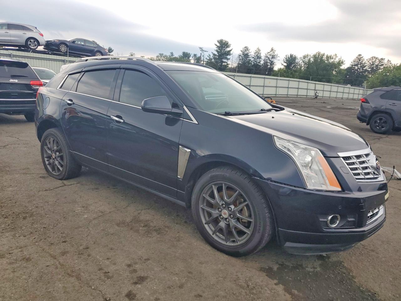 2014 Cadillac Srx Performance Collection Синий vin: 3GYFNCE31ES520380