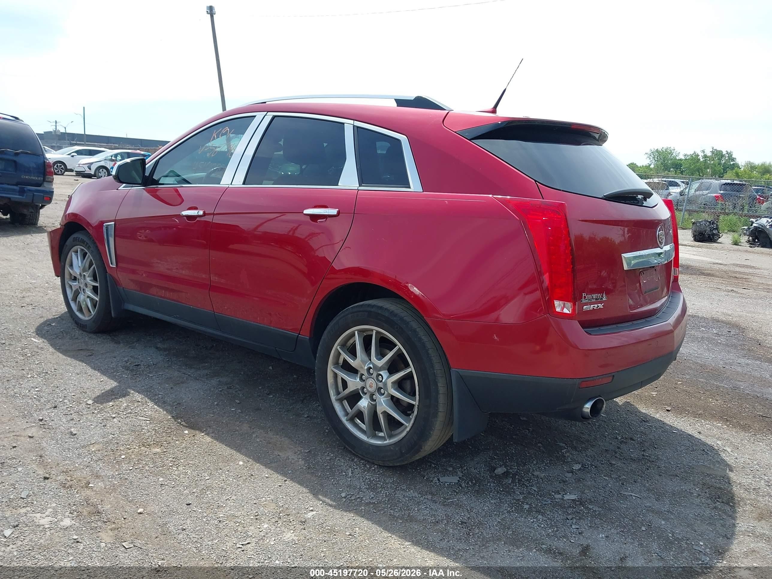 2014 Cadillac Srx Performance Collection Red vin: 3GYFNCE32ES567790