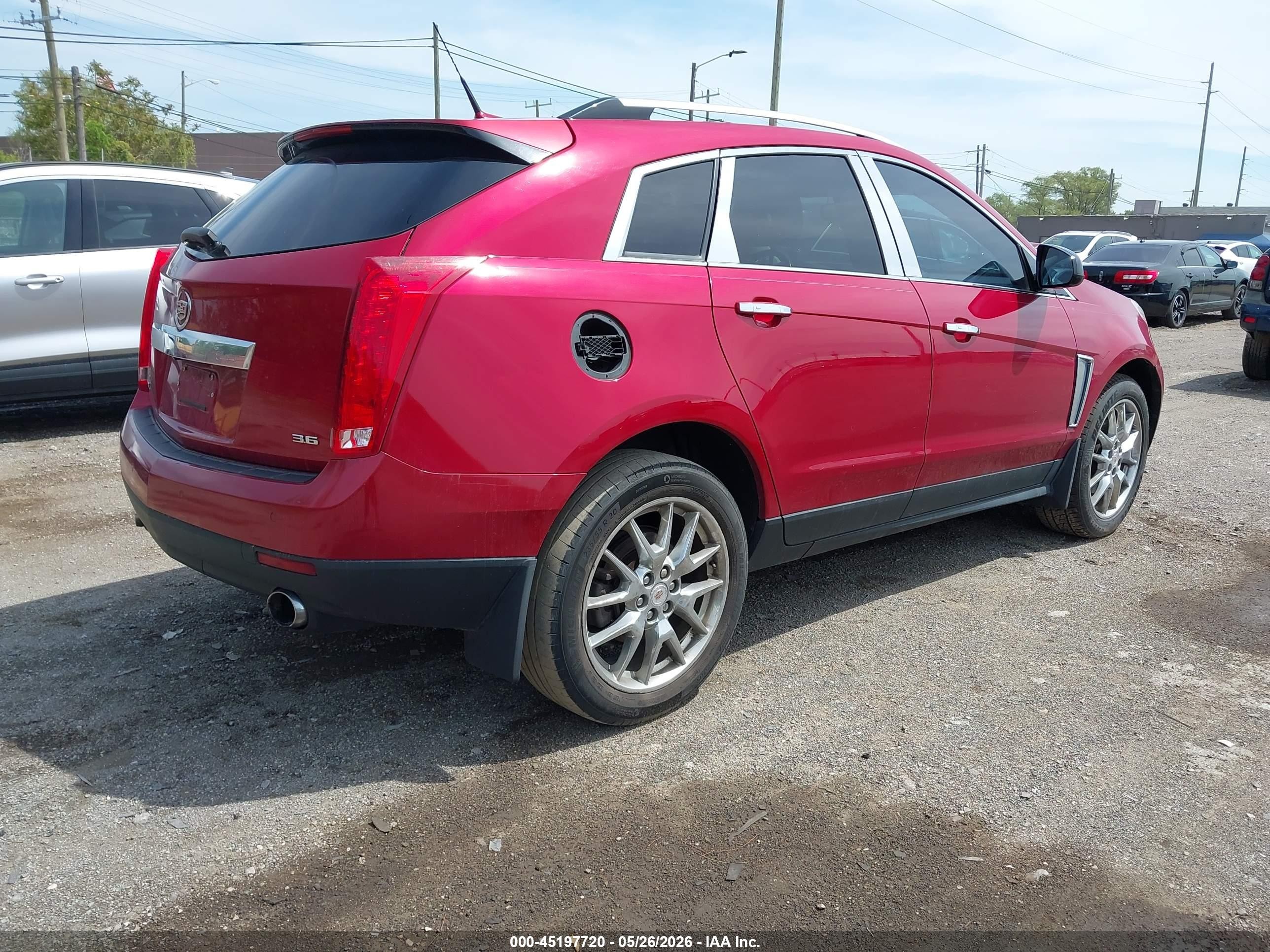 2014 Cadillac Srx Performance Collection Red vin: 3GYFNCE32ES567790