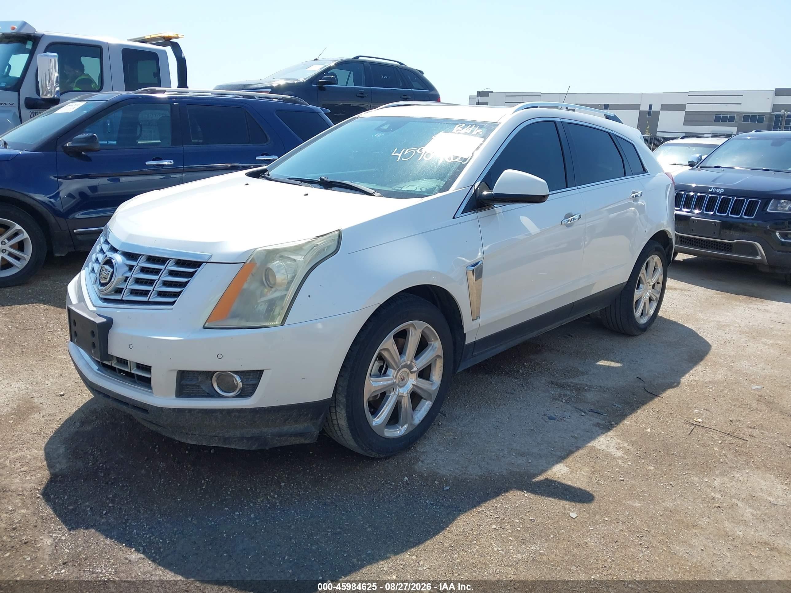 2015 Cadillac Srx Performance Collection White vin: 3GYFNCE32FS575311