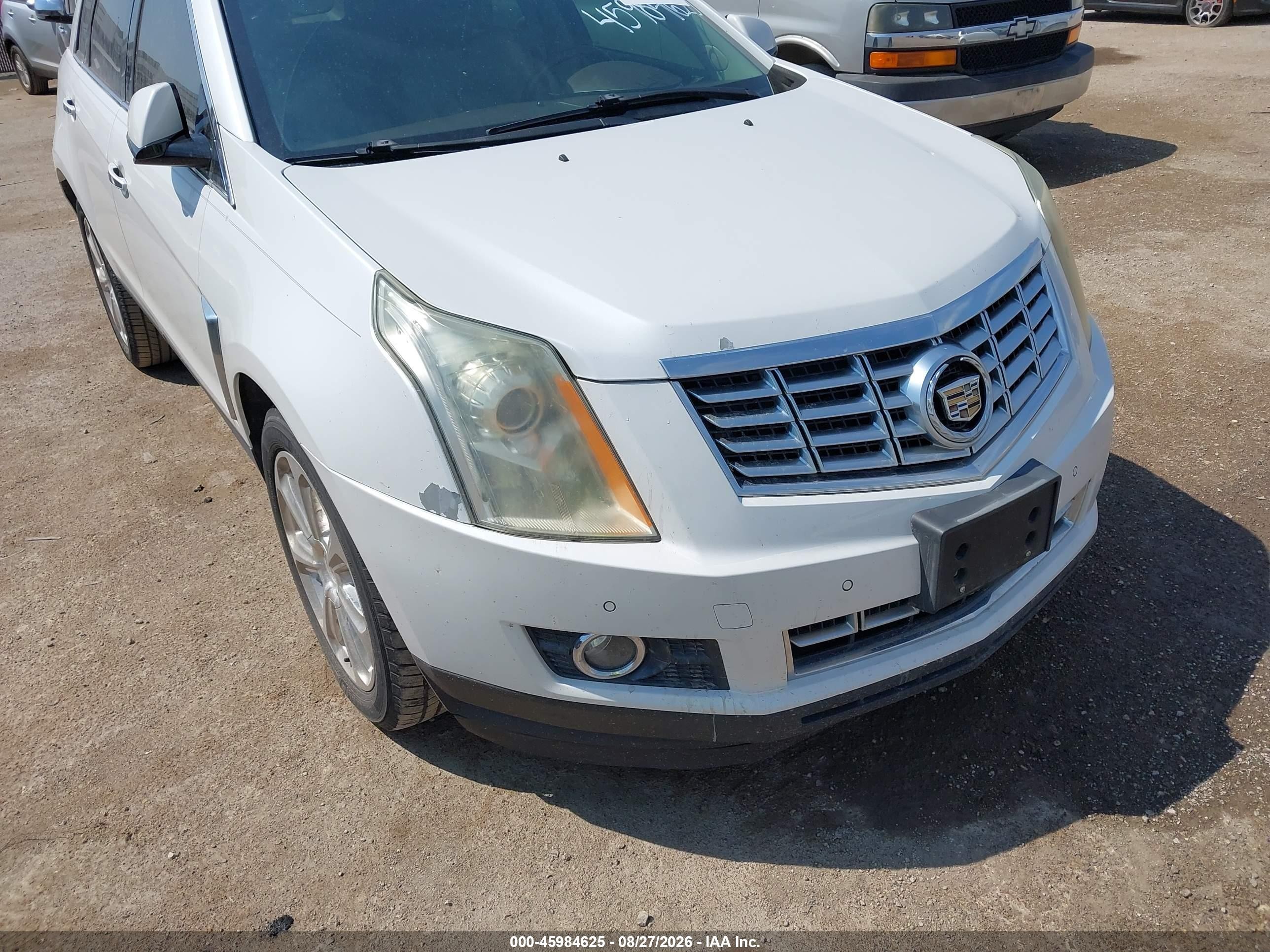 2015 Cadillac Srx Performance Collection White vin: 3GYFNCE32FS575311