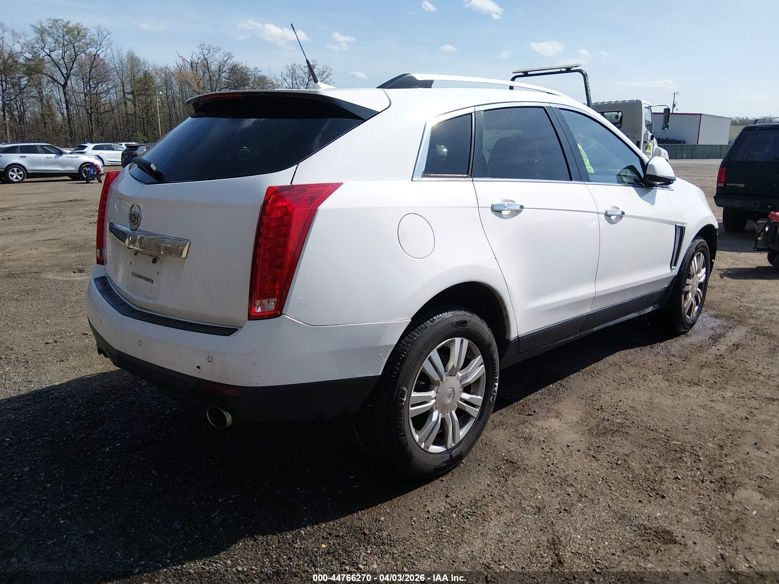 2013 Cadillac Srx Luxury Collection White vin: 3GYFNCE33DS514420