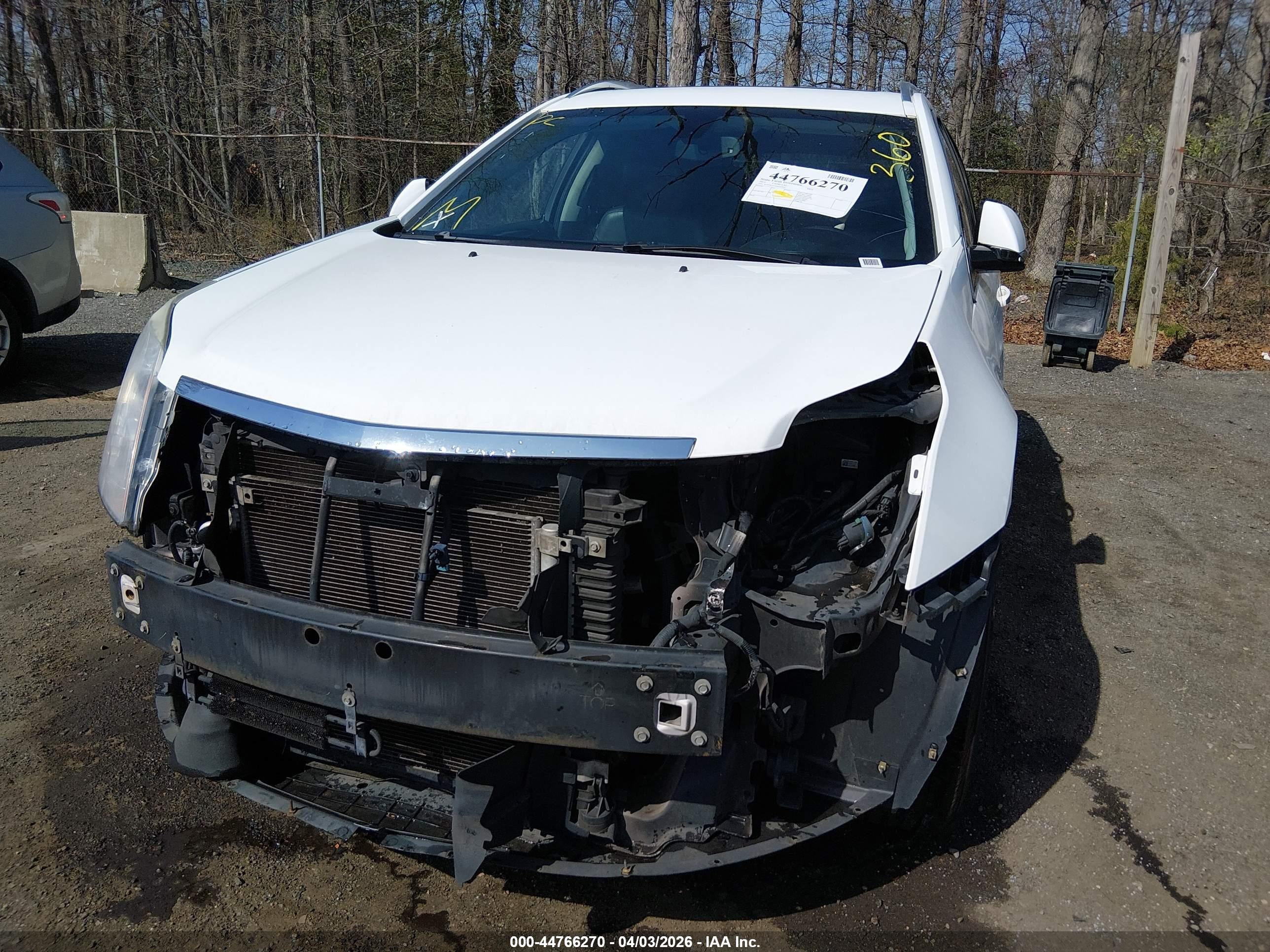 2013 Cadillac Srx Luxury Collection White vin: 3GYFNCE33DS514420