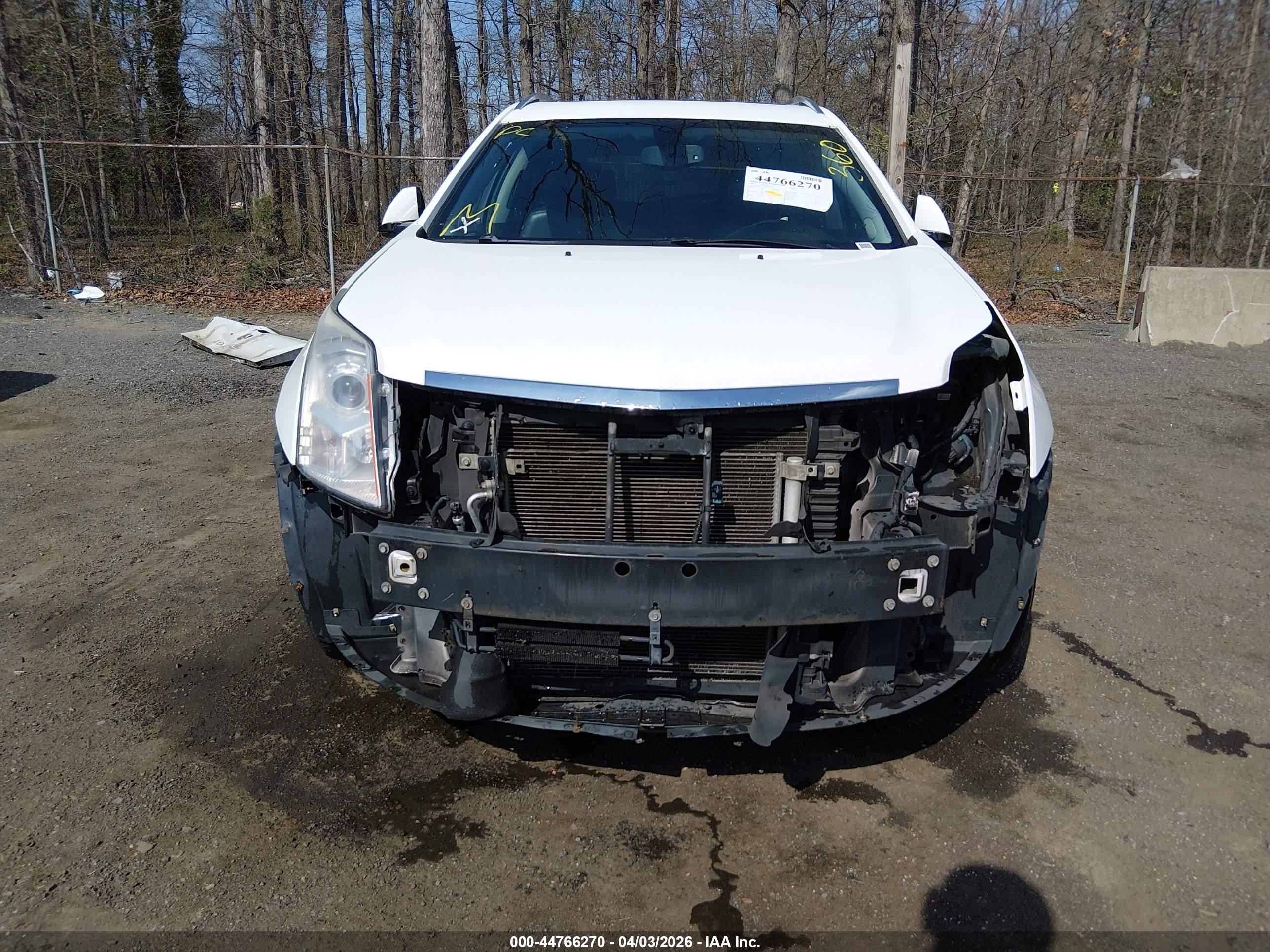 2013 Cadillac Srx Luxury Collection White vin: 3GYFNCE33DS514420