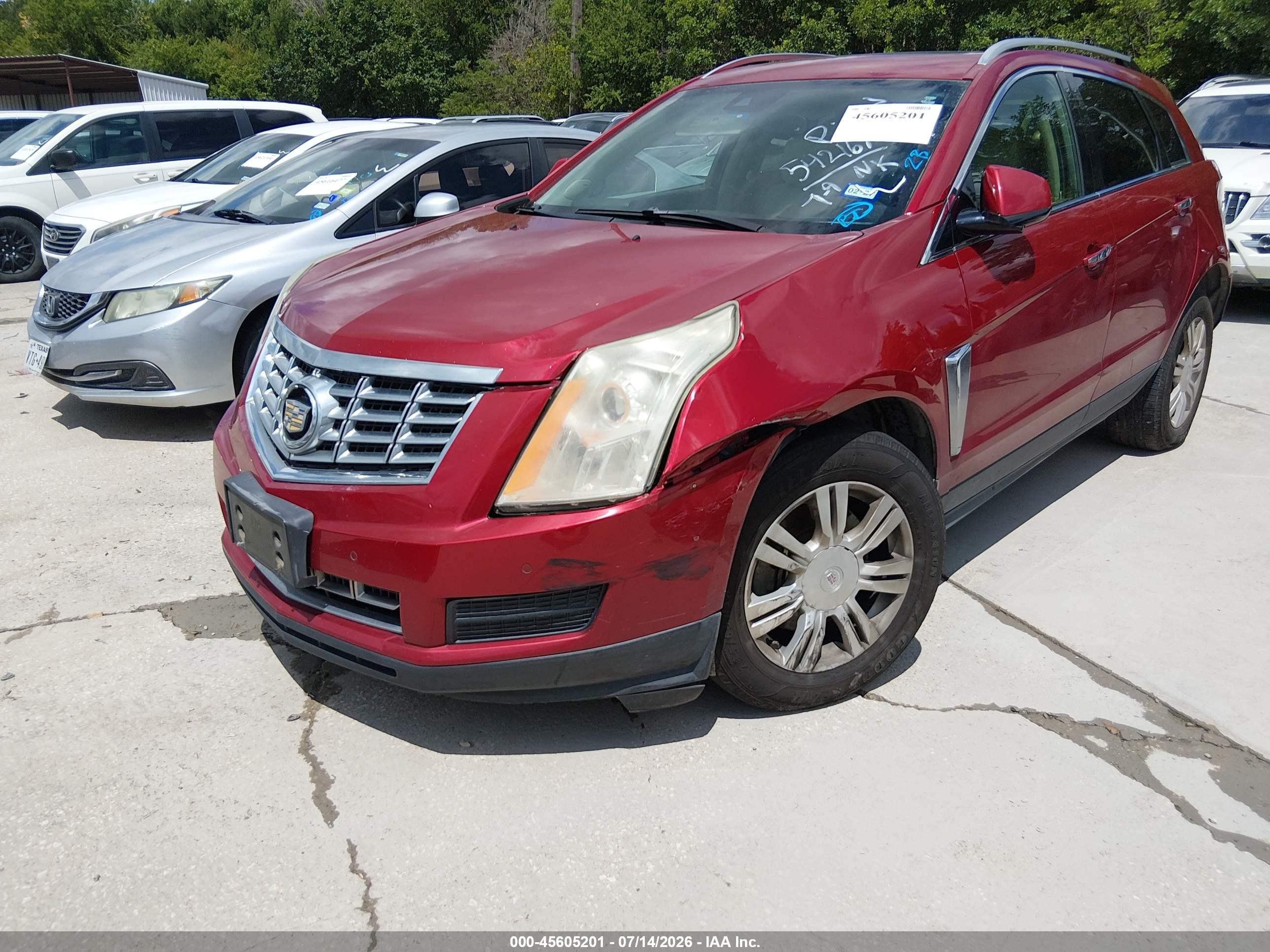 2013 Cadillac Srx Luxury Collection Красный vin: 3GYFNCE33DS542167
