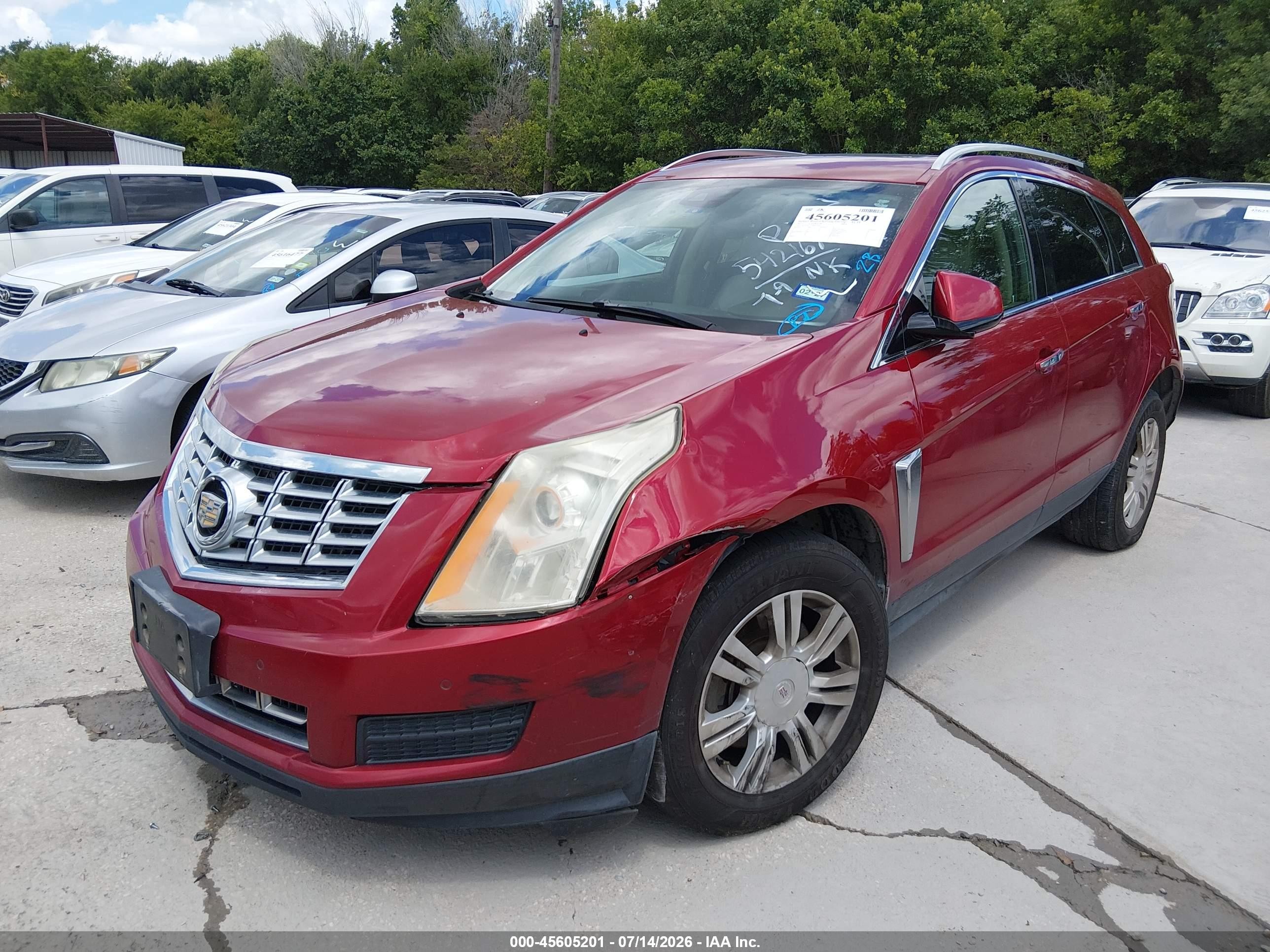 2013 Cadillac Srx Luxury Collection Красный vin: 3GYFNCE33DS542167