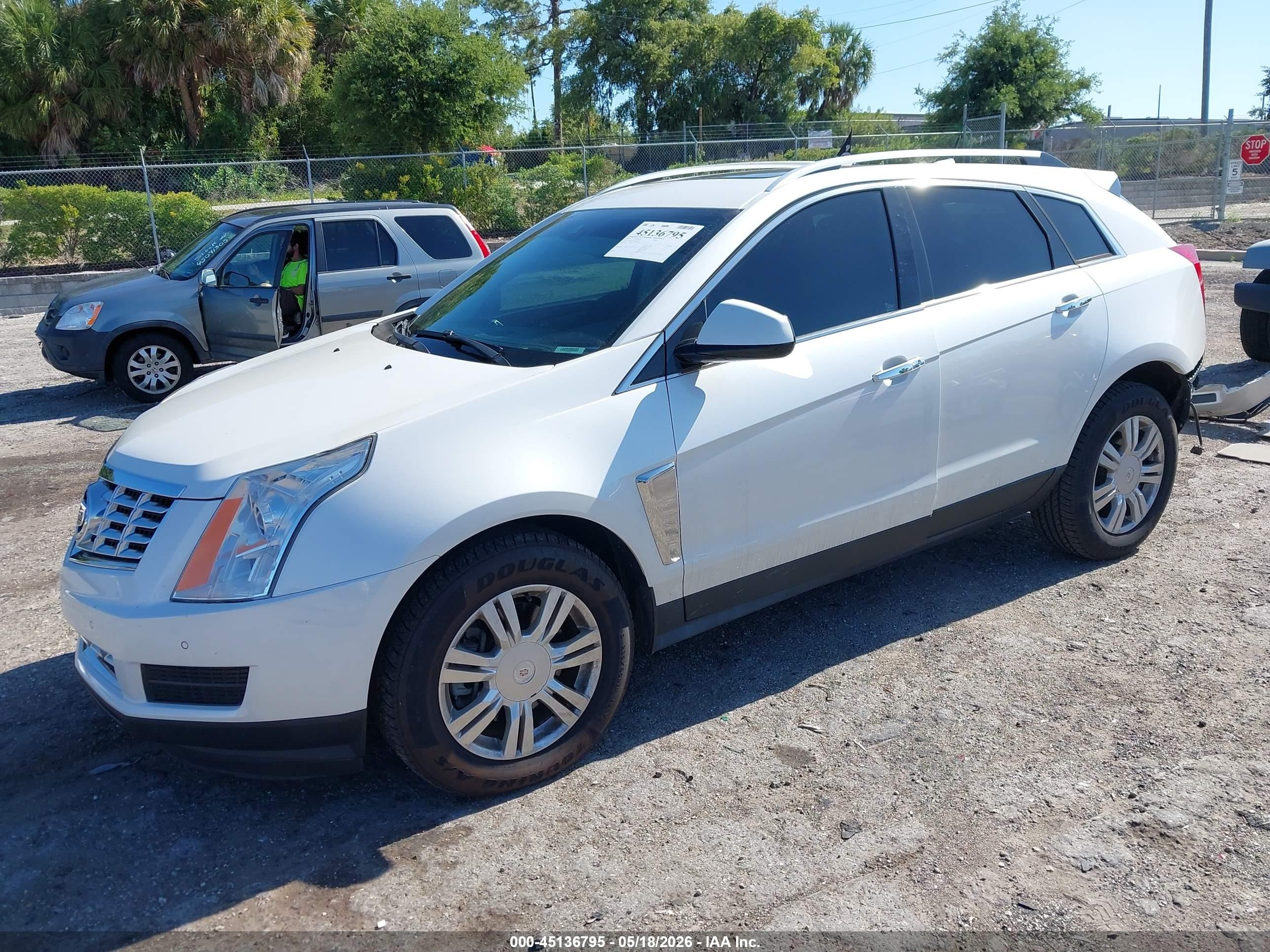 2013 Cadillac Srx Luxury Collection White vin: 3GYFNCE33DS628224