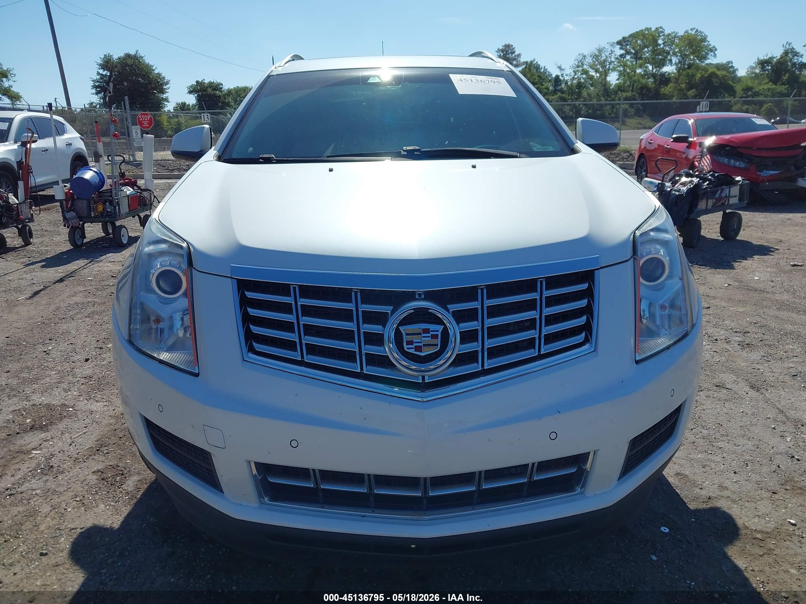 2013 Cadillac Srx Luxury Collection White vin: 3GYFNCE33DS628224