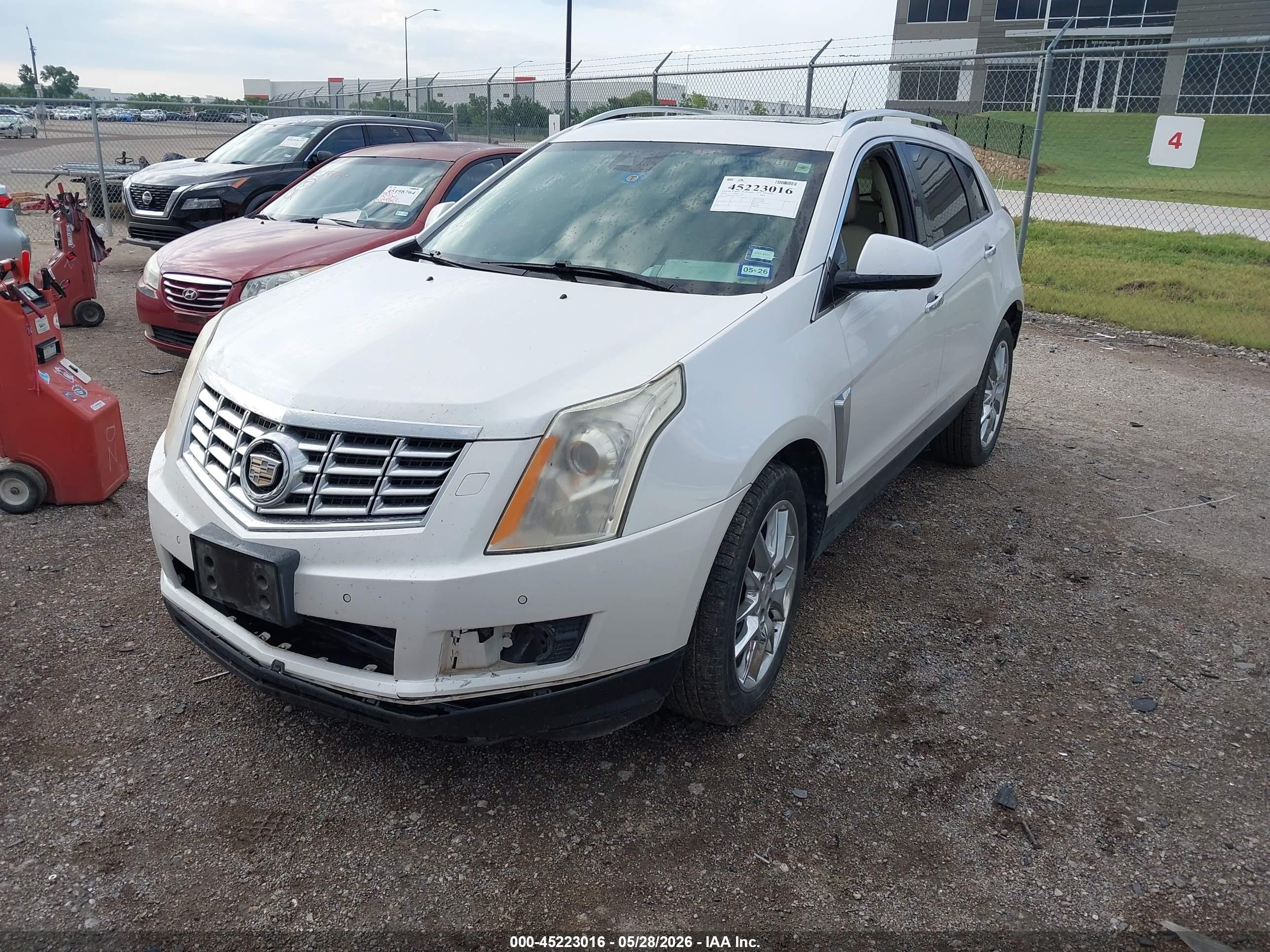 2014 Cadillac Srx Performance Collection White vin: 3GYFNCE33ES545071