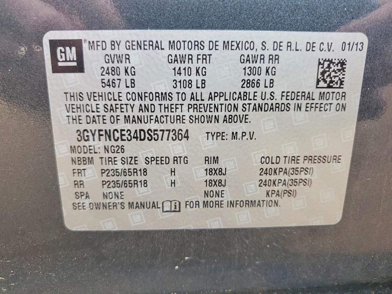 2013 Cadillac Srx Silver vin: 3GYFNCE34DS577364