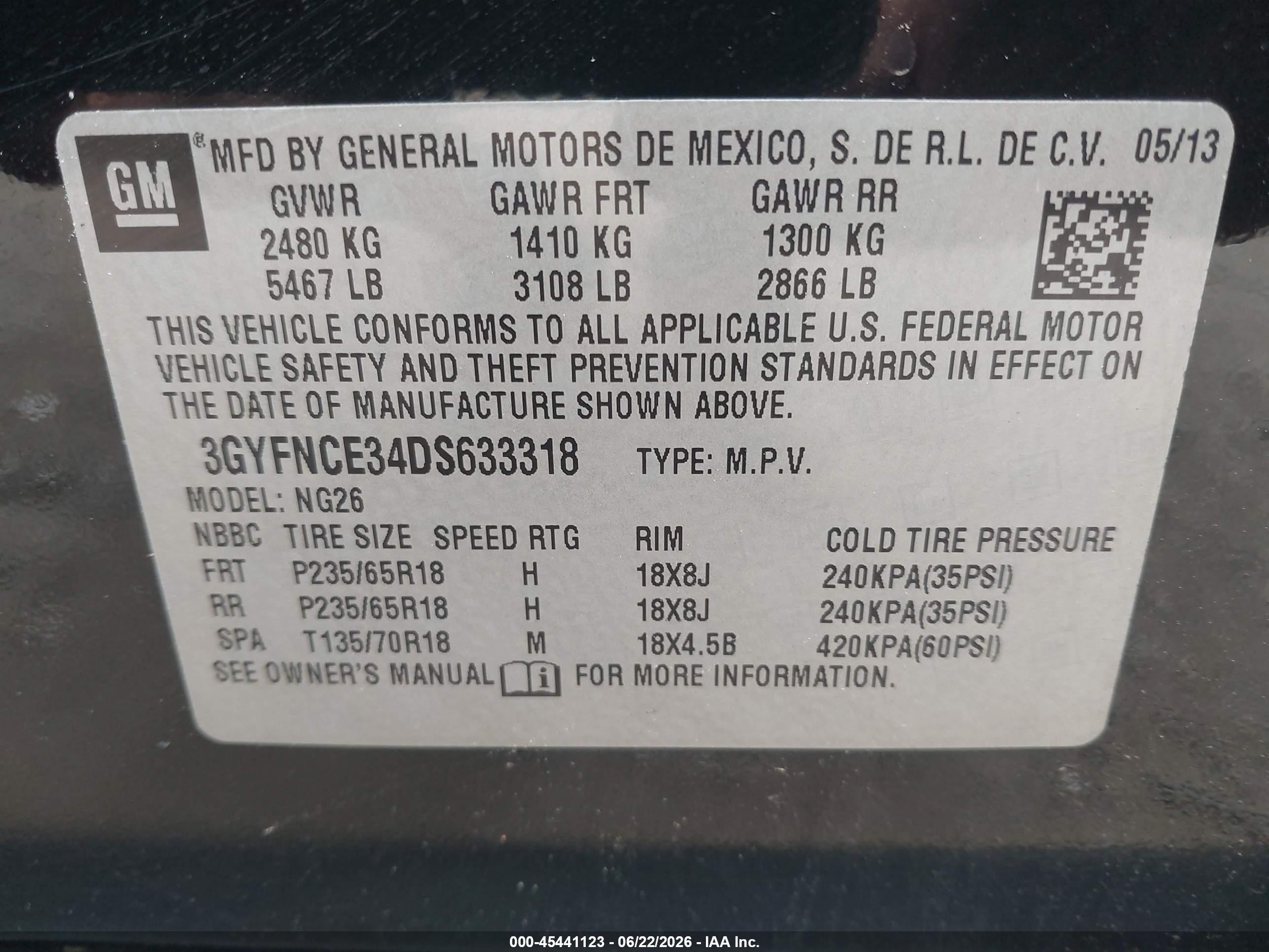 2013 Cadillac Srx Luxury Collection Black vin: 3GYFNCE34DS633318