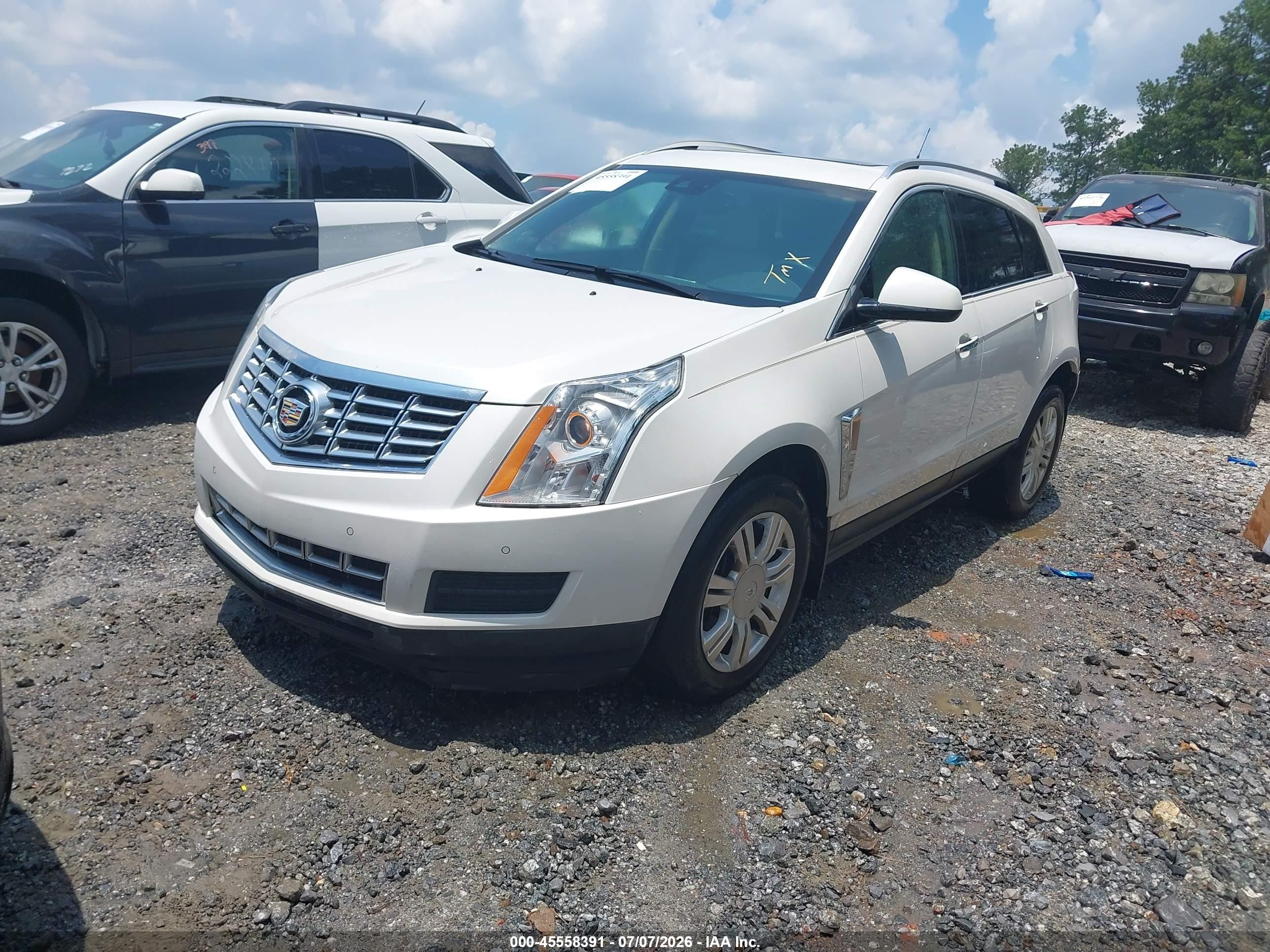 2013 Cadillac Srx Luxury Collection White vin: 3GYFNCE34DS639801