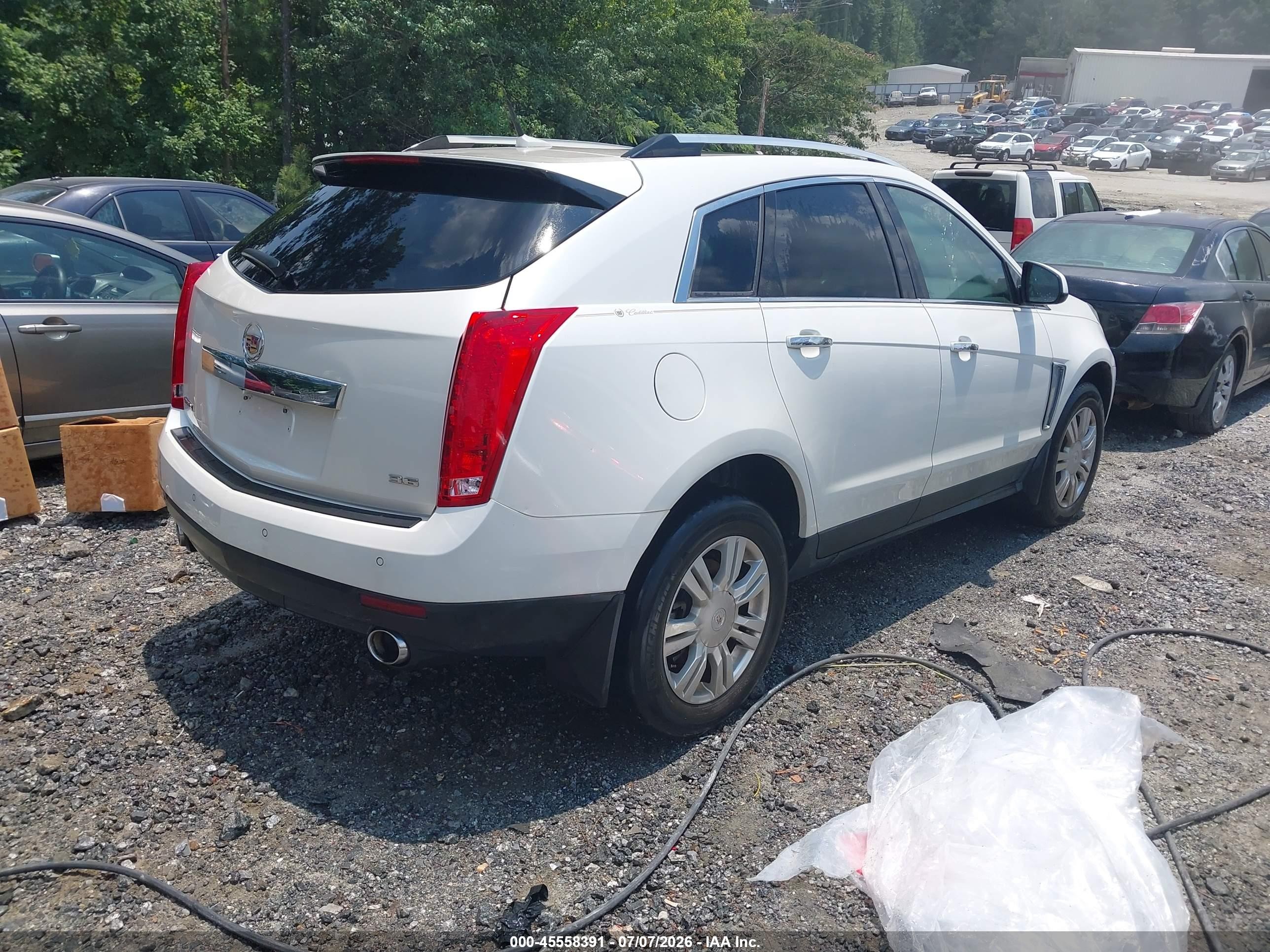 2013 Cadillac Srx Luxury Collection White vin: 3GYFNCE34DS639801