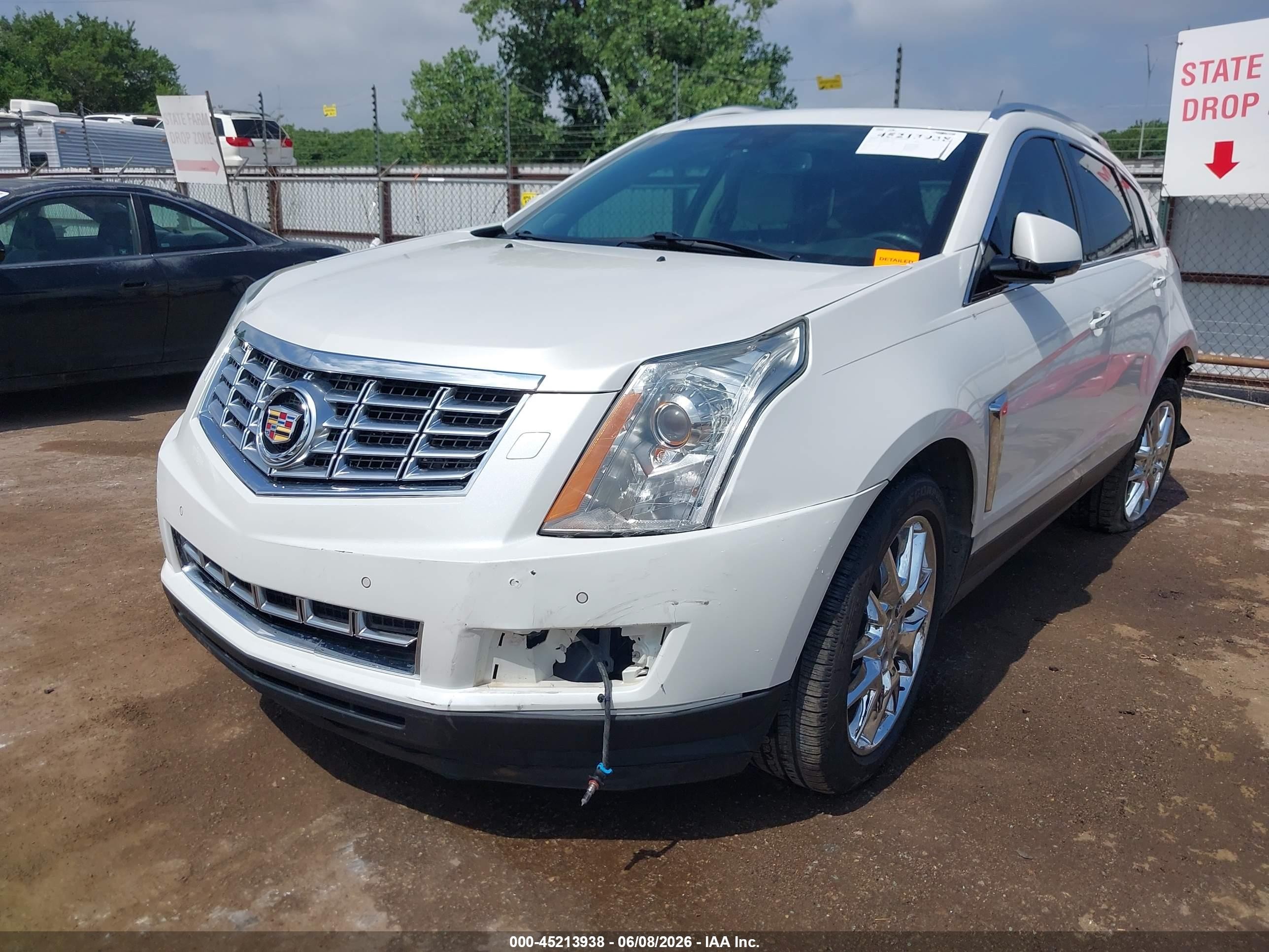 2014 Cadillac Srx Performance Collection White vin: 3GYFNCE34ES615984