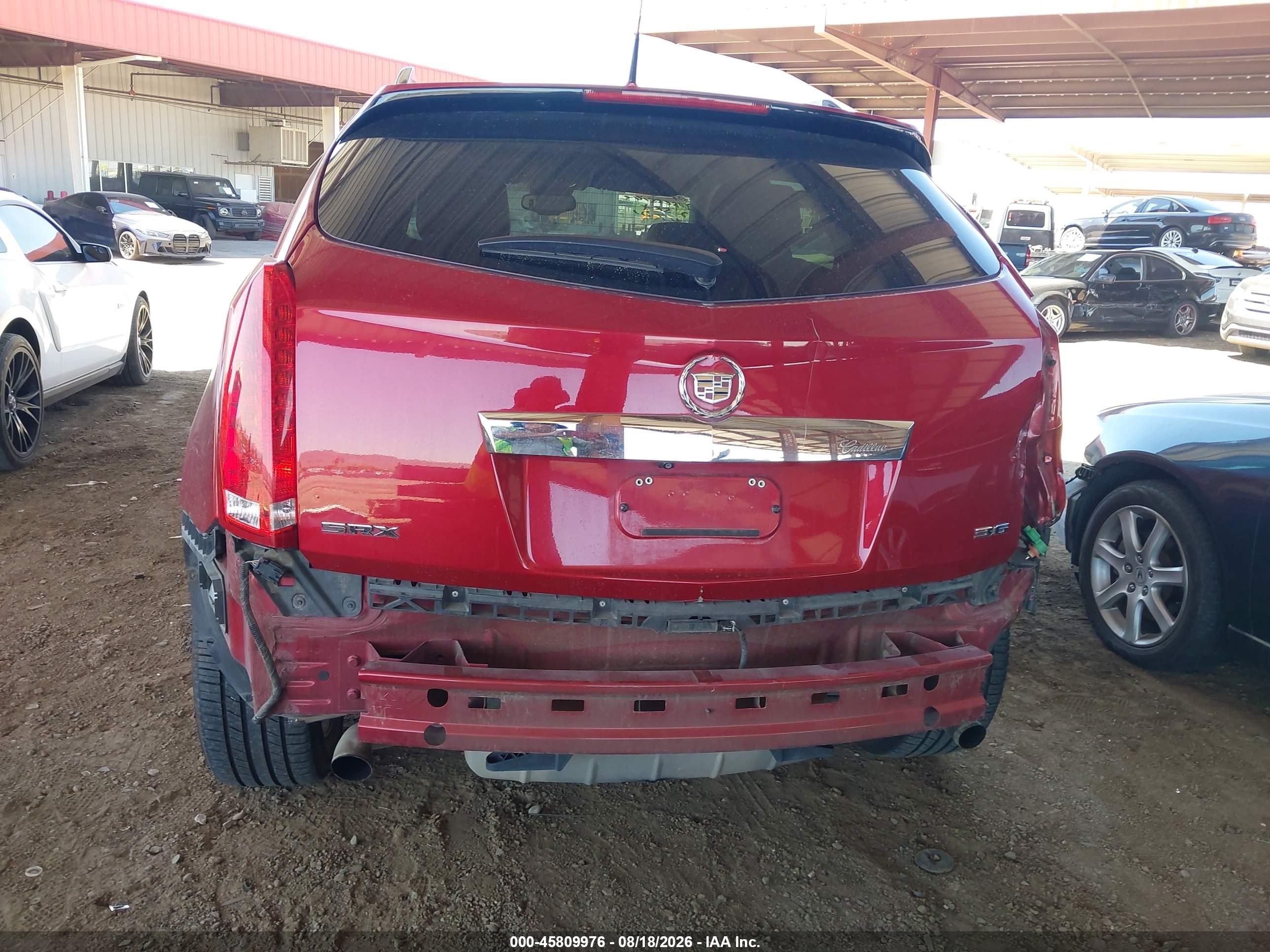 2012 Cadillac Srx Premium Collection Red vin: 3GYFNCE35CS610130