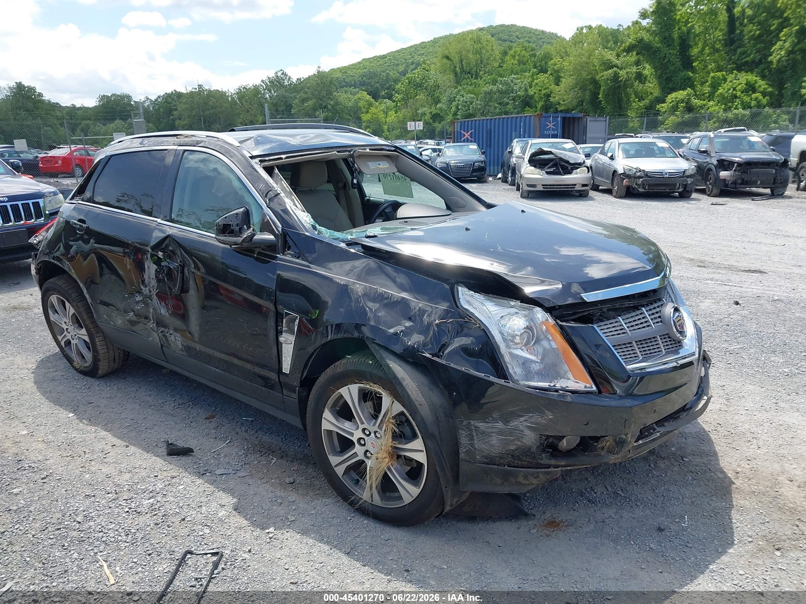 2012 Cadillac Srx Premium Collection Black vin: 3GYFNCE35CS647677