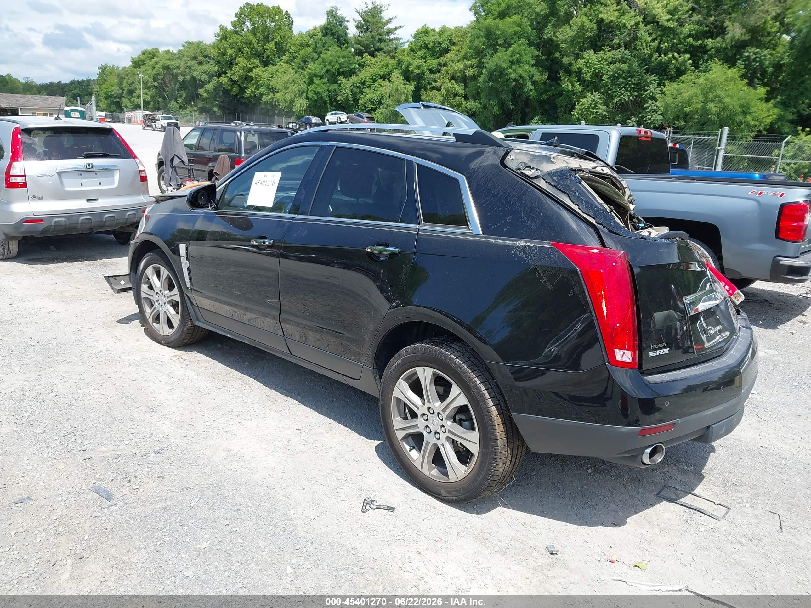2012 Cadillac Srx Premium Collection Black vin: 3GYFNCE35CS647677
