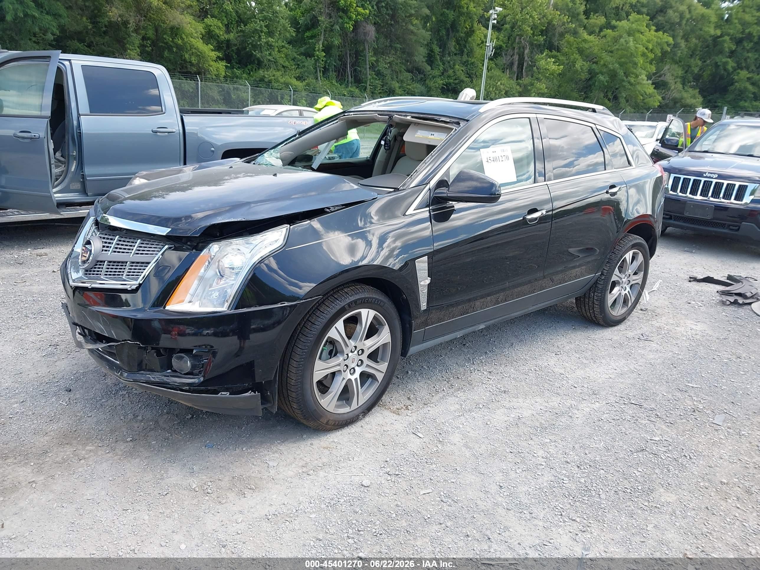 2012 Cadillac Srx Premium Collection Black vin: 3GYFNCE35CS647677