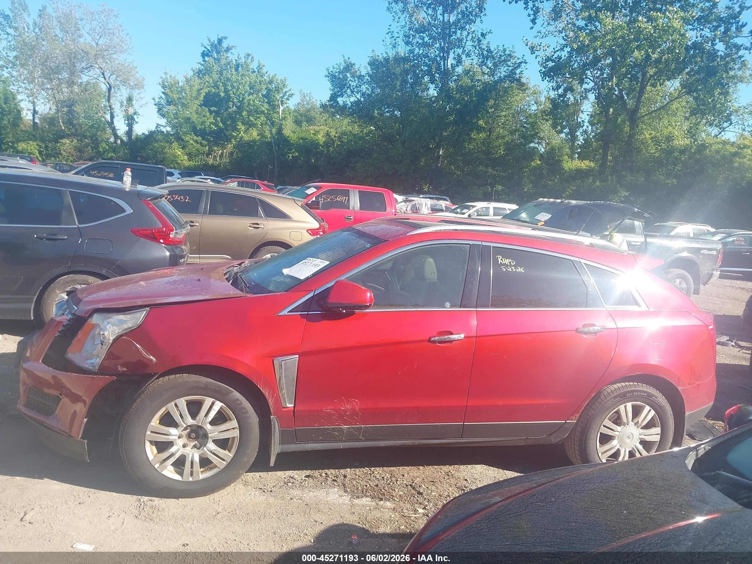2013 Cadillac Srx Luxury Collection Red vin: 3GYFNCE35DS637801