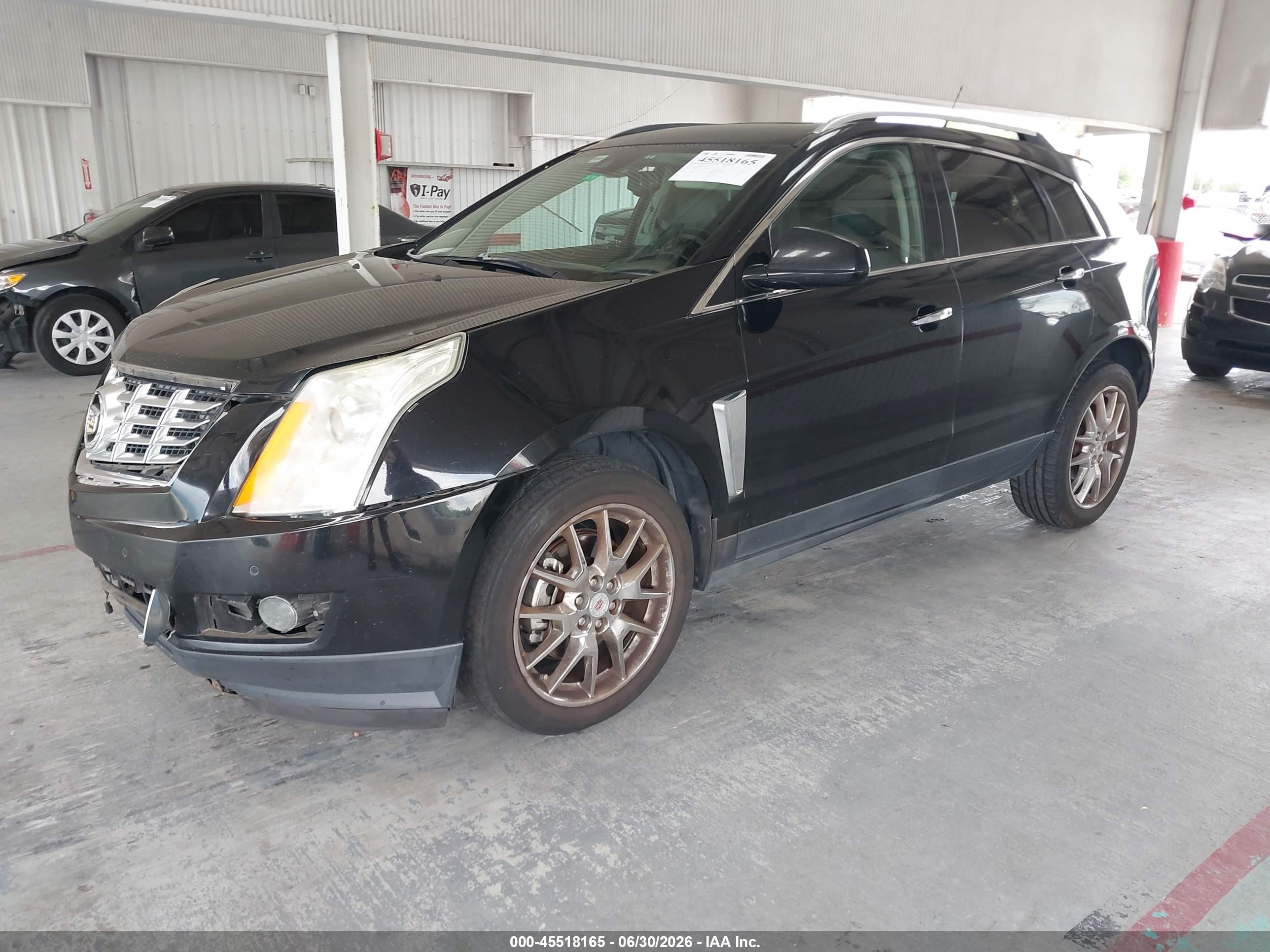 2014 Cadillac Srx Performance Collection Black vin: 3GYFNCE35ES615895