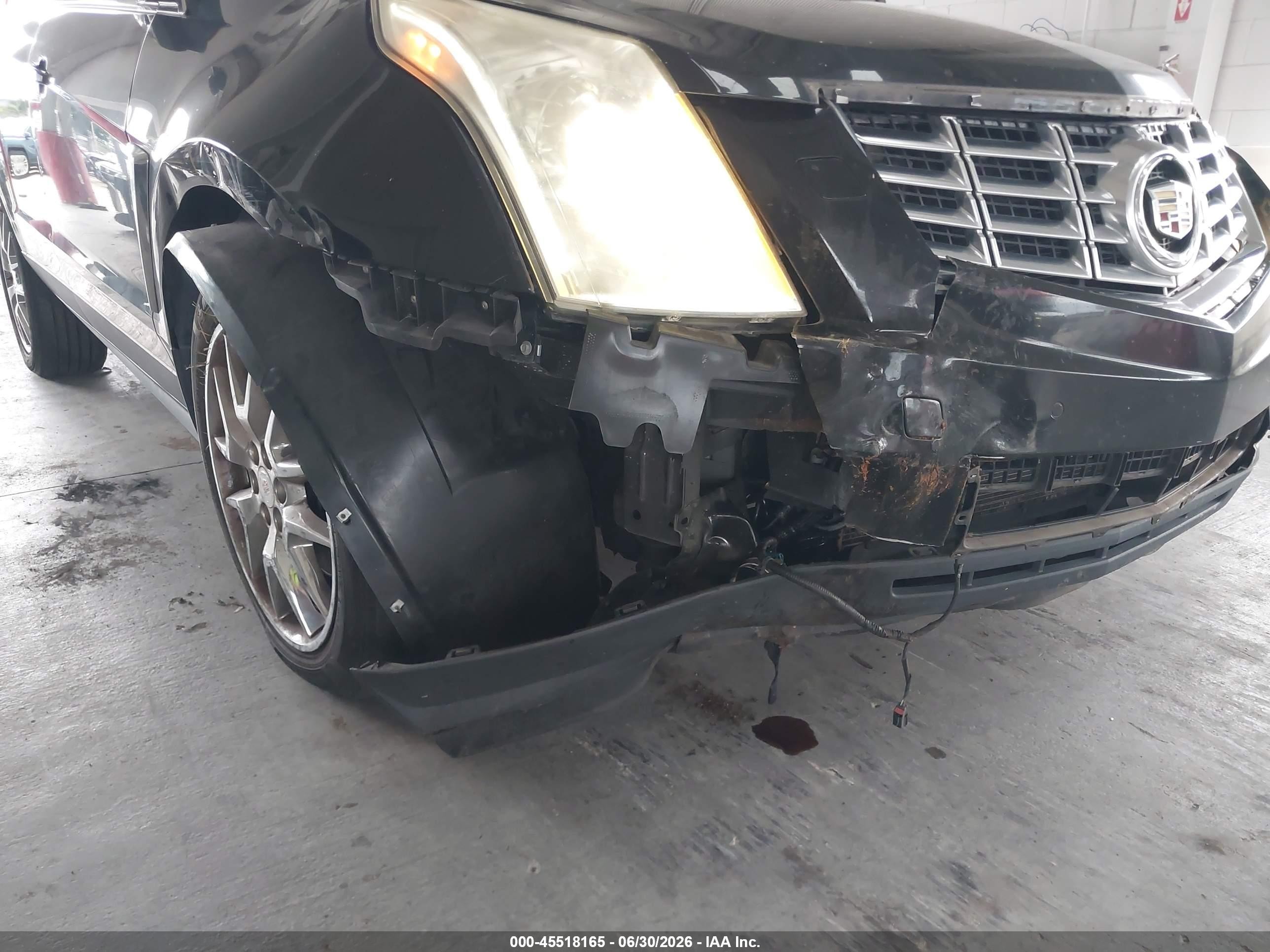 2014 Cadillac Srx Performance Collection Black vin: 3GYFNCE35ES615895