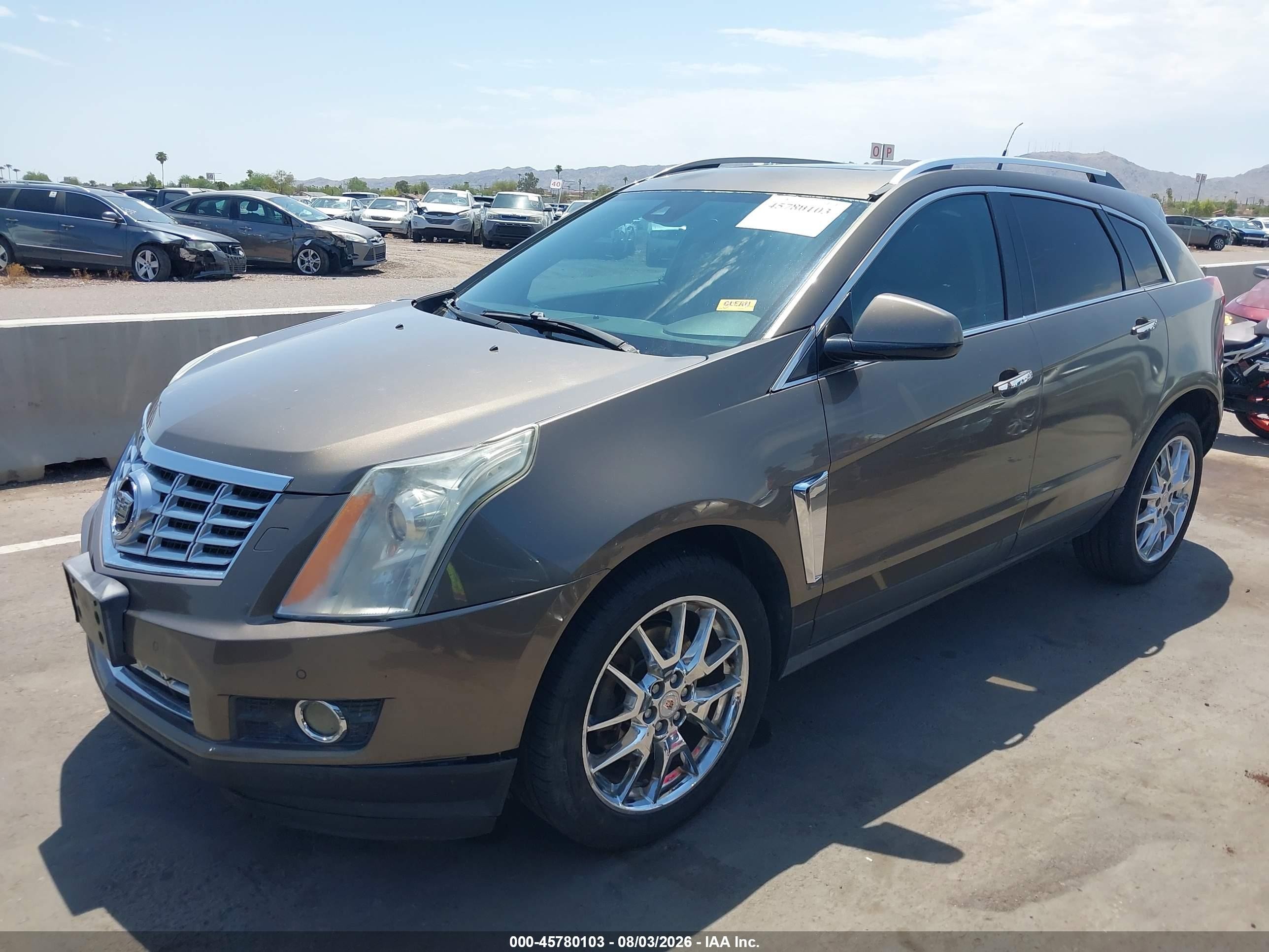 2014 Cadillac Srx Performance Collection Brown vin: 3GYFNCE35ES652154
