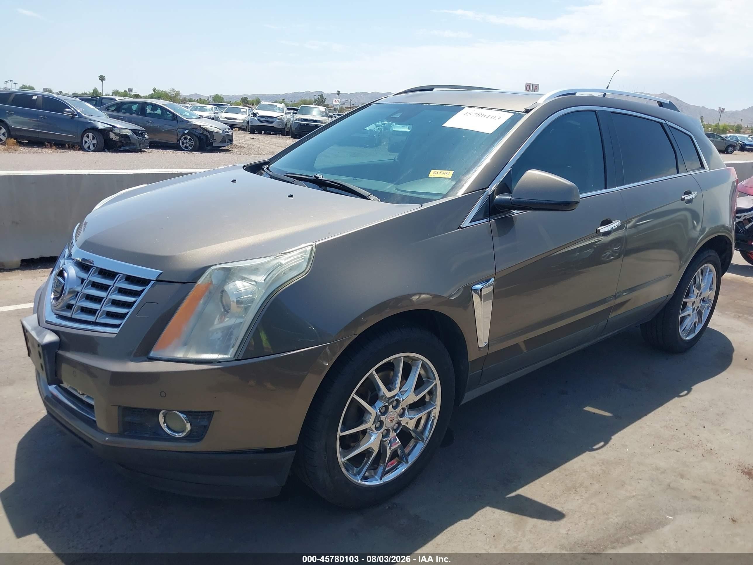 2014 Cadillac Srx Performance Collection Brown vin: 3GYFNCE35ES652154